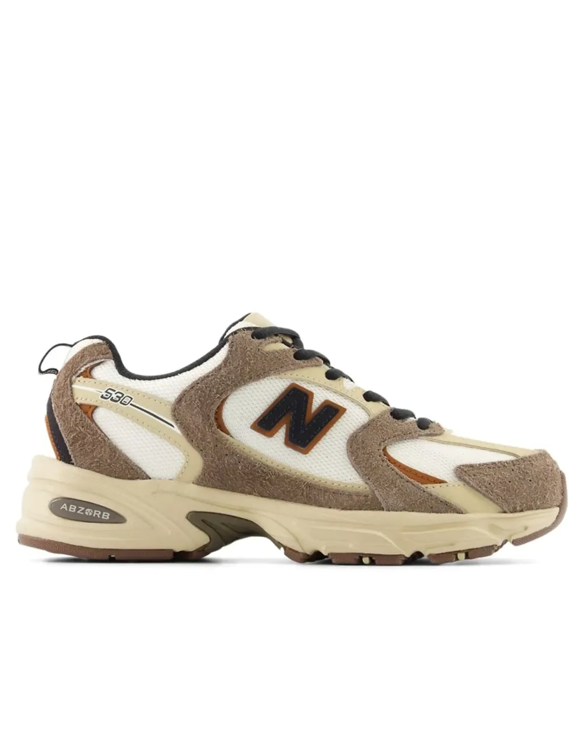 New Balance Men's 530 in Brown/Beige Suede/Mesh