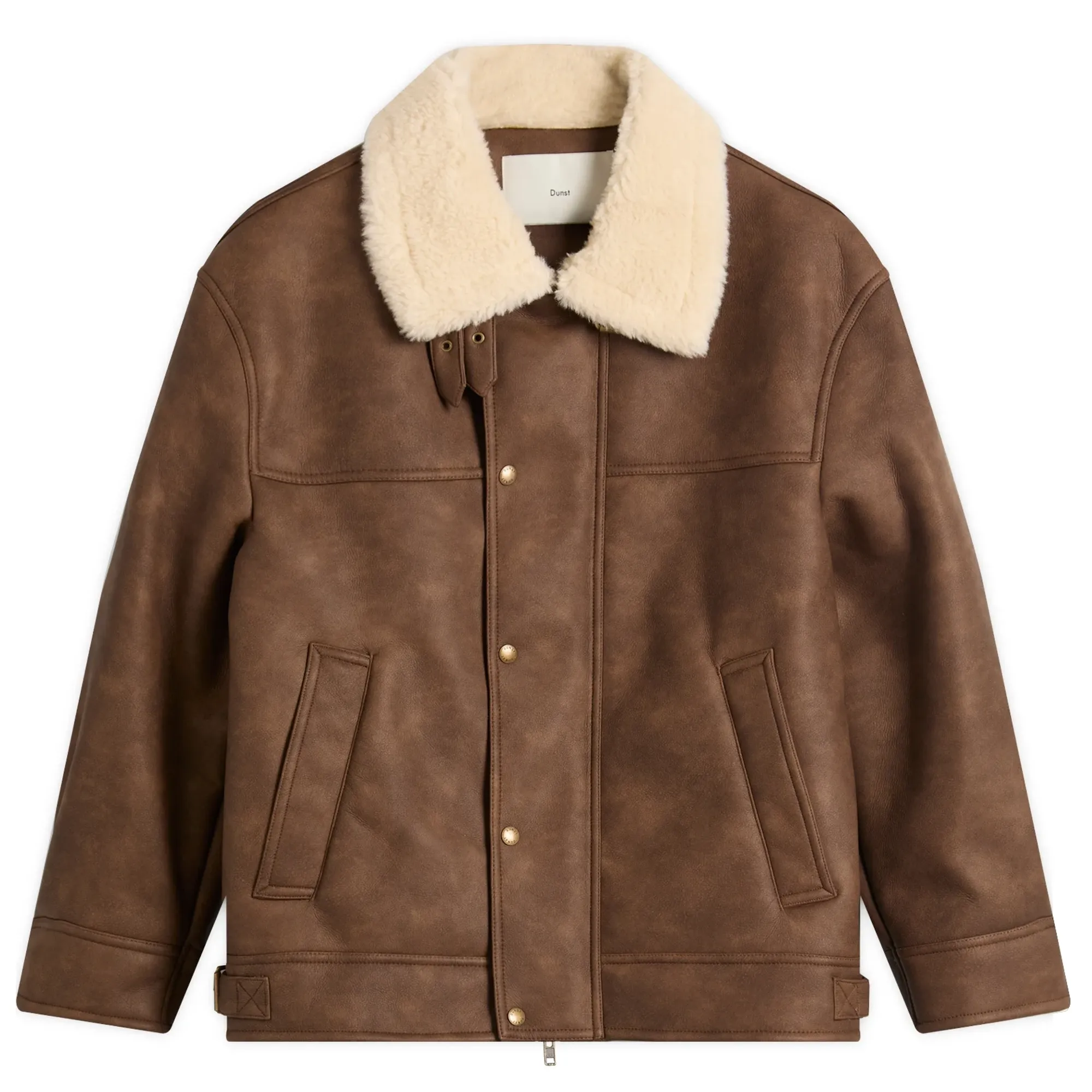 DUNST Women's Faux Shearling Jacket Camel