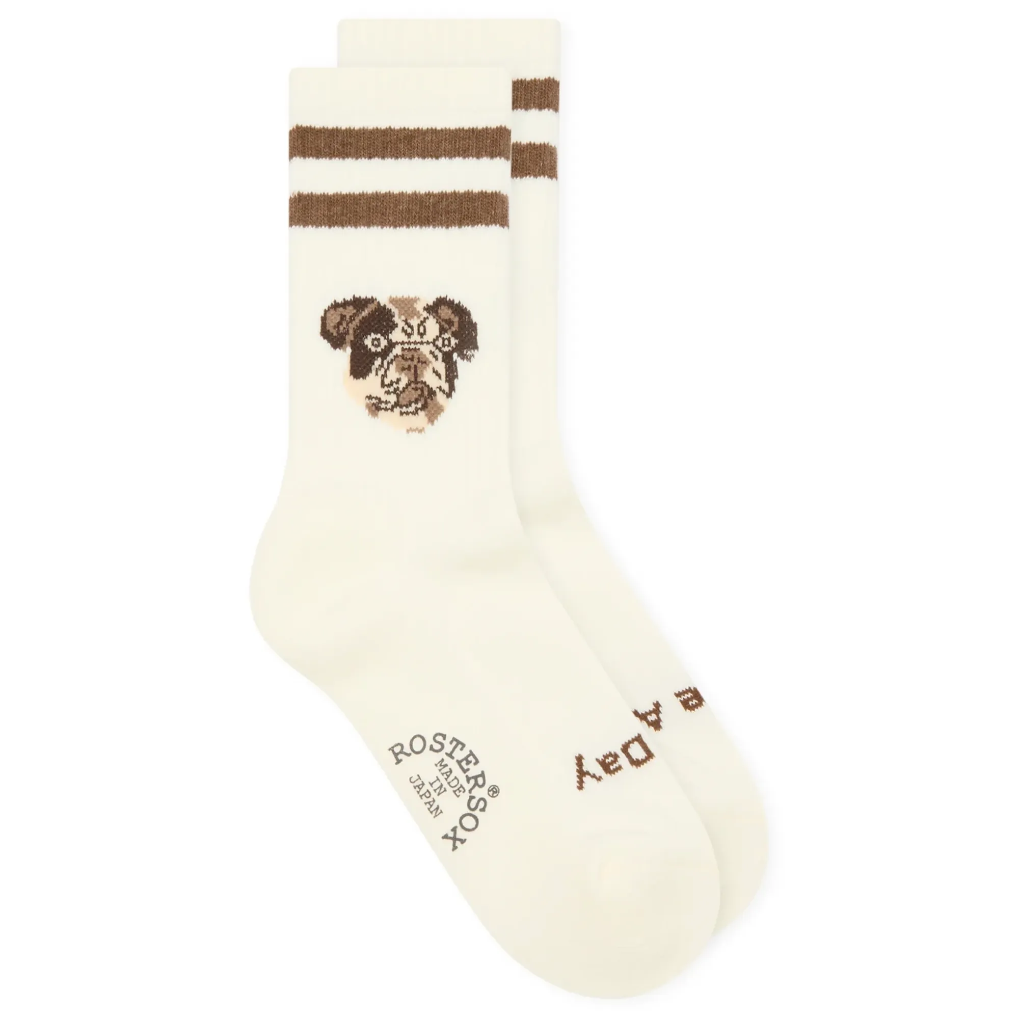 Rostersox Dog Socks White