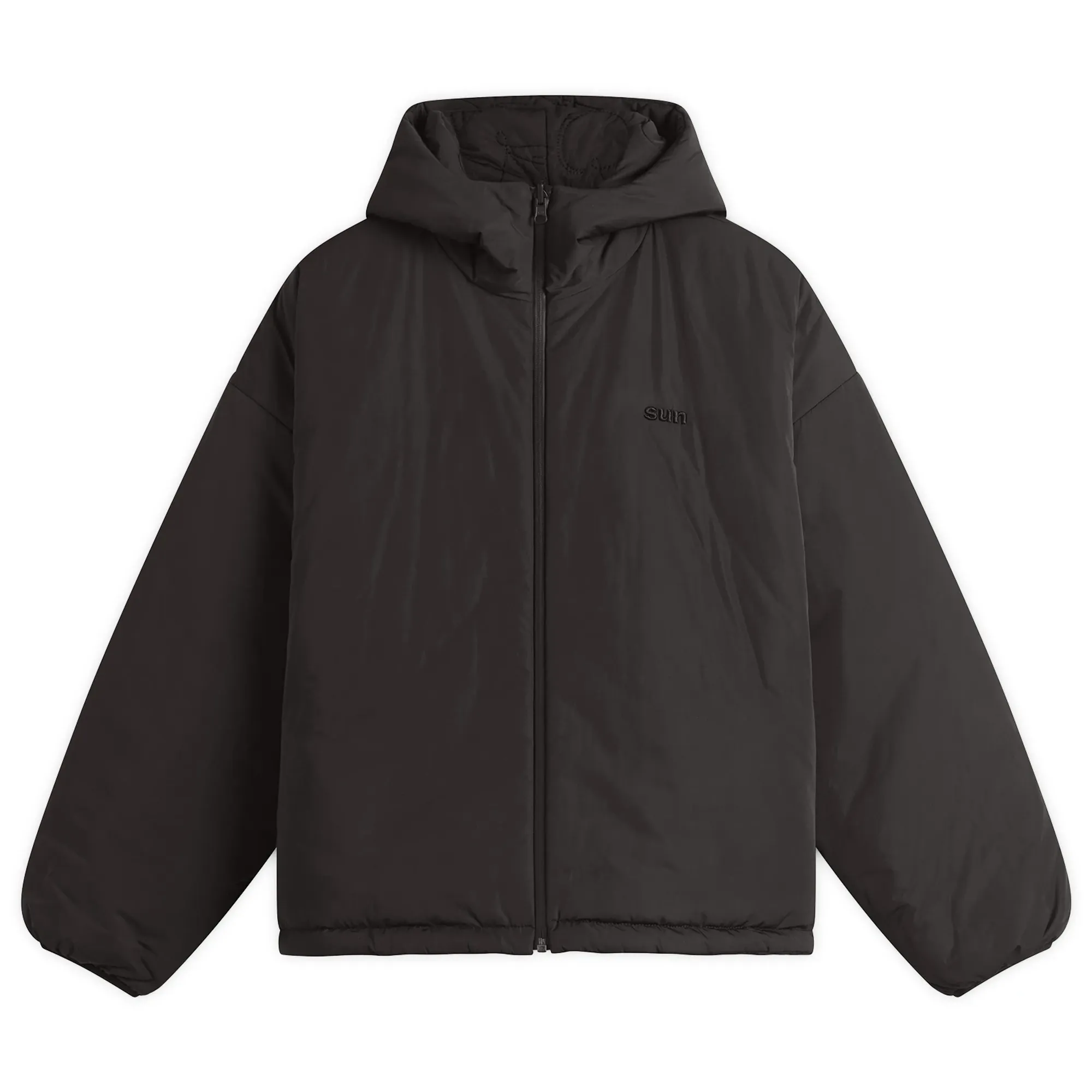 SUNDAYFRUITMARKET Women's Cherry Reversible Padded Jacket Black