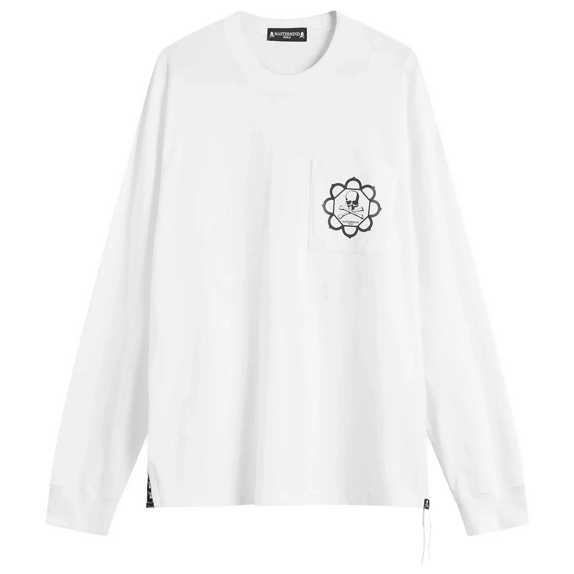 MASTERMIND WORLD Men's Pocket Long Sleeve T-Shirt White