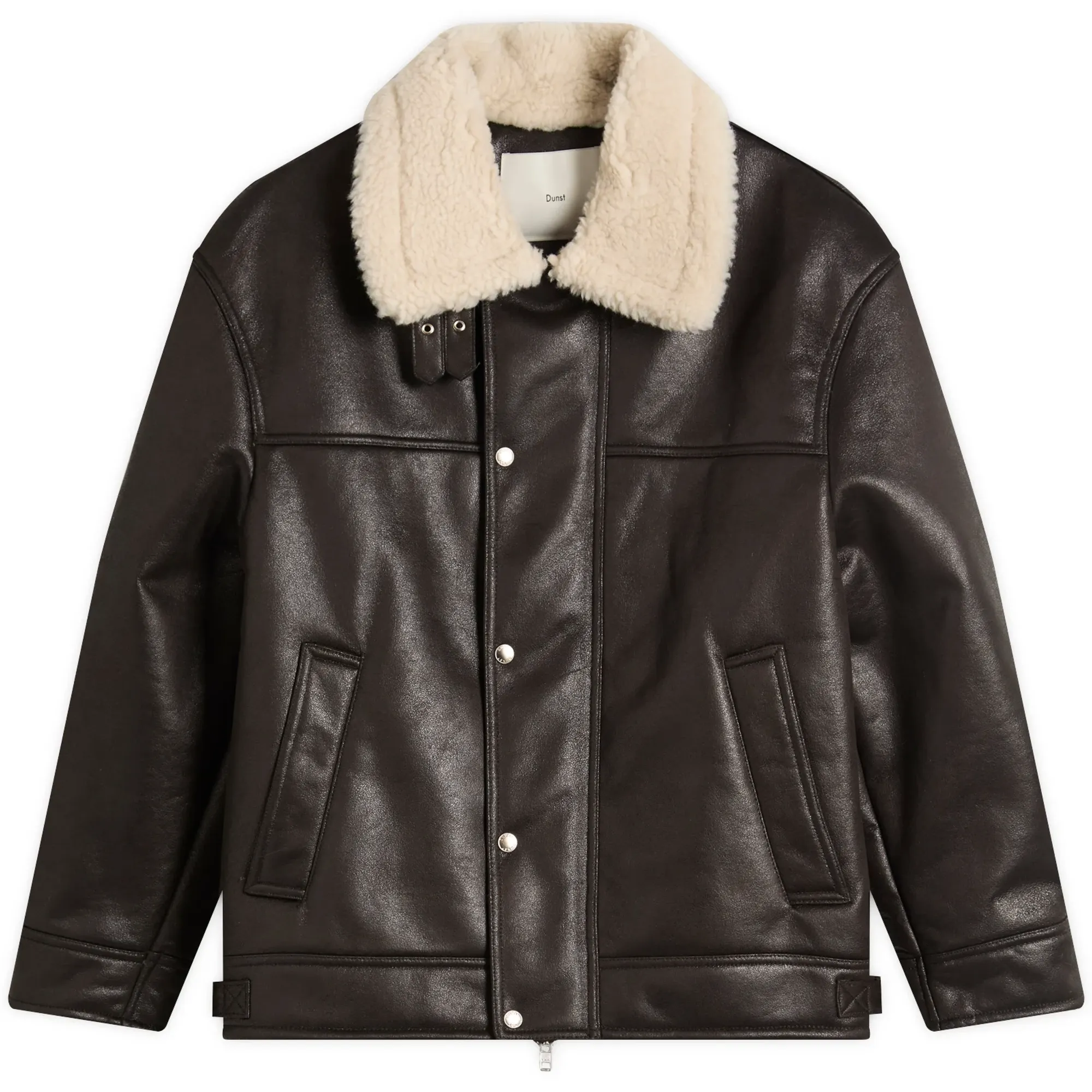 DUNST Women's Faux Shearling Jacket Black Brown