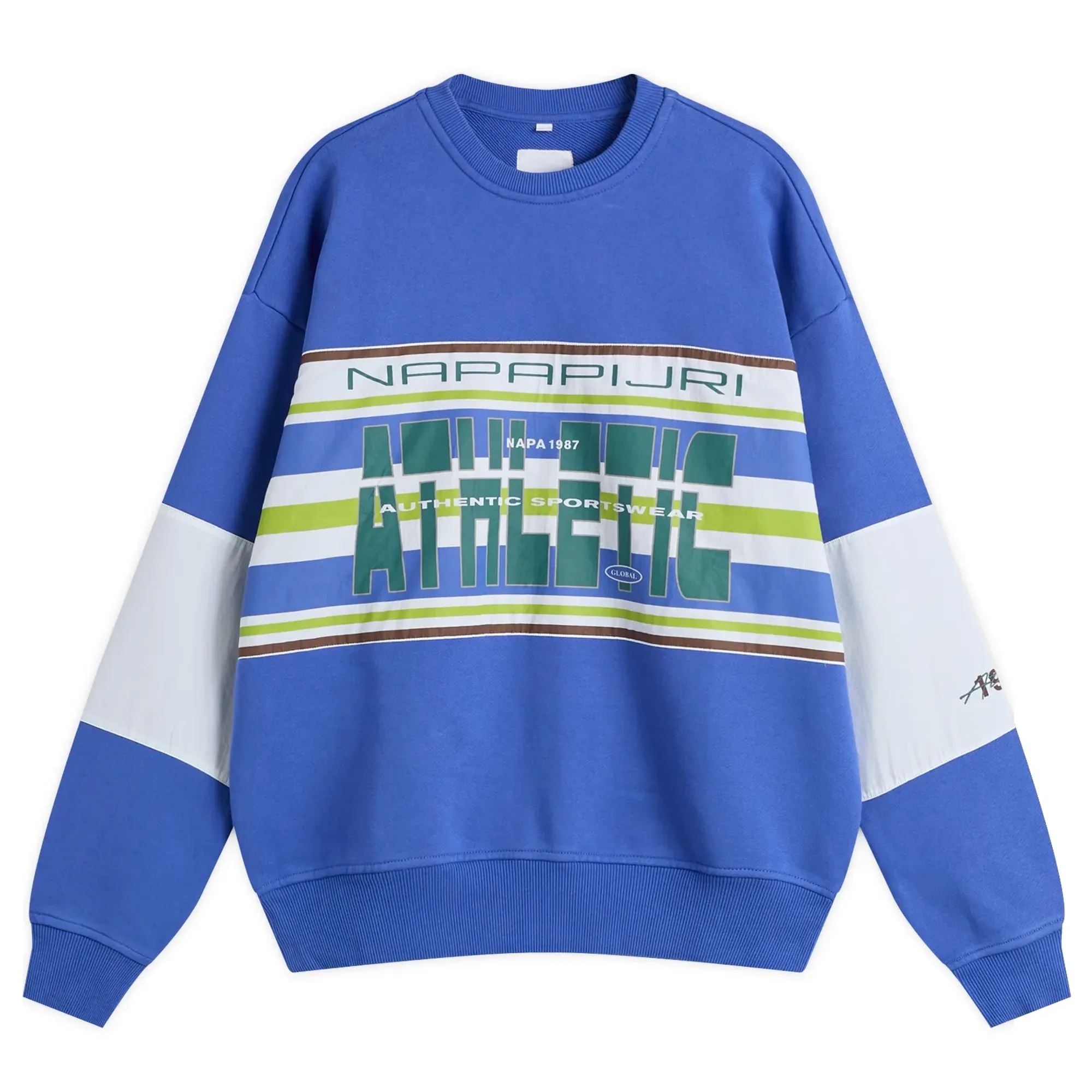 Napapijri Men's x Martine Rose Sweatshirt Blue Dazzling