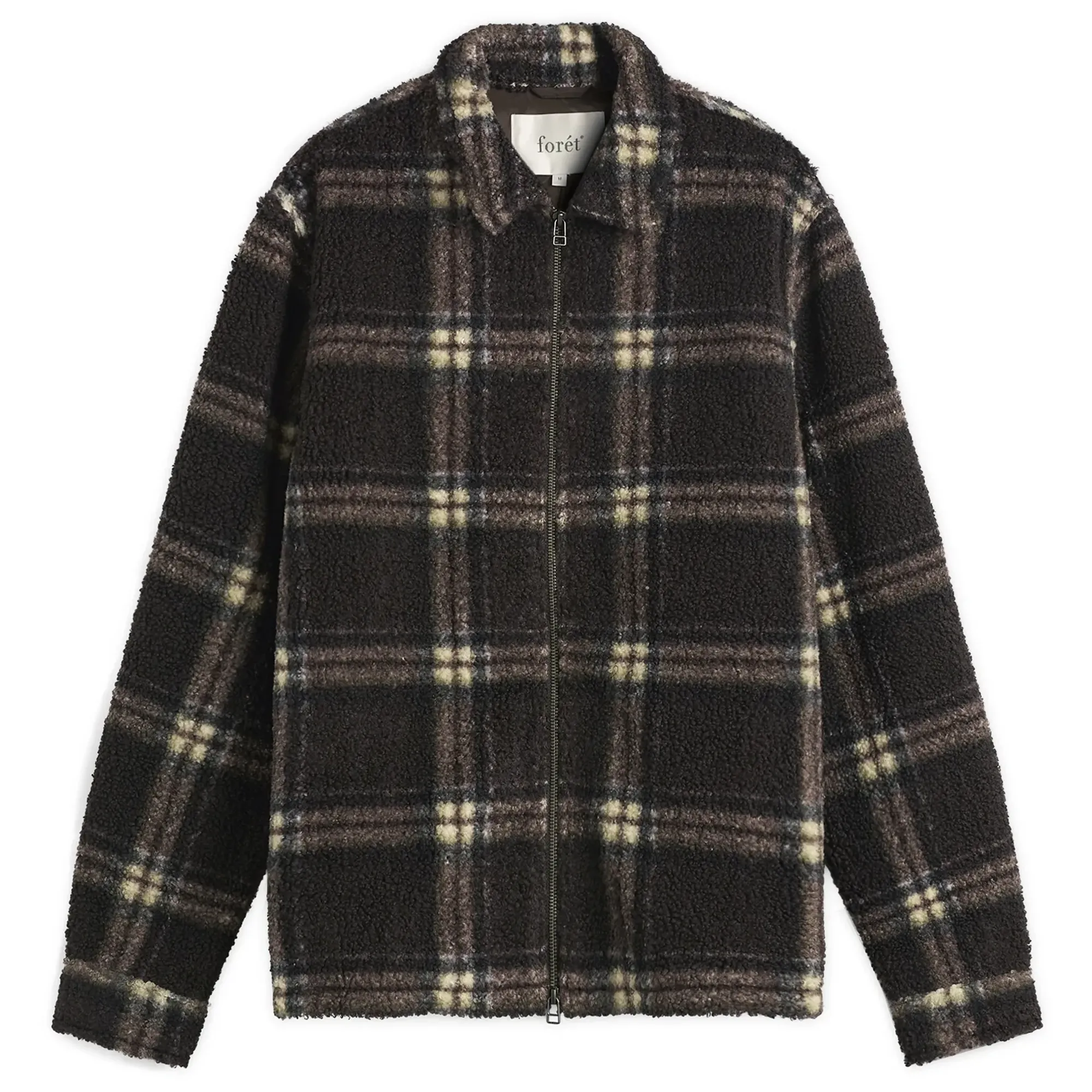 Foret Men's Cabin Fleece Jacket Brown/Check