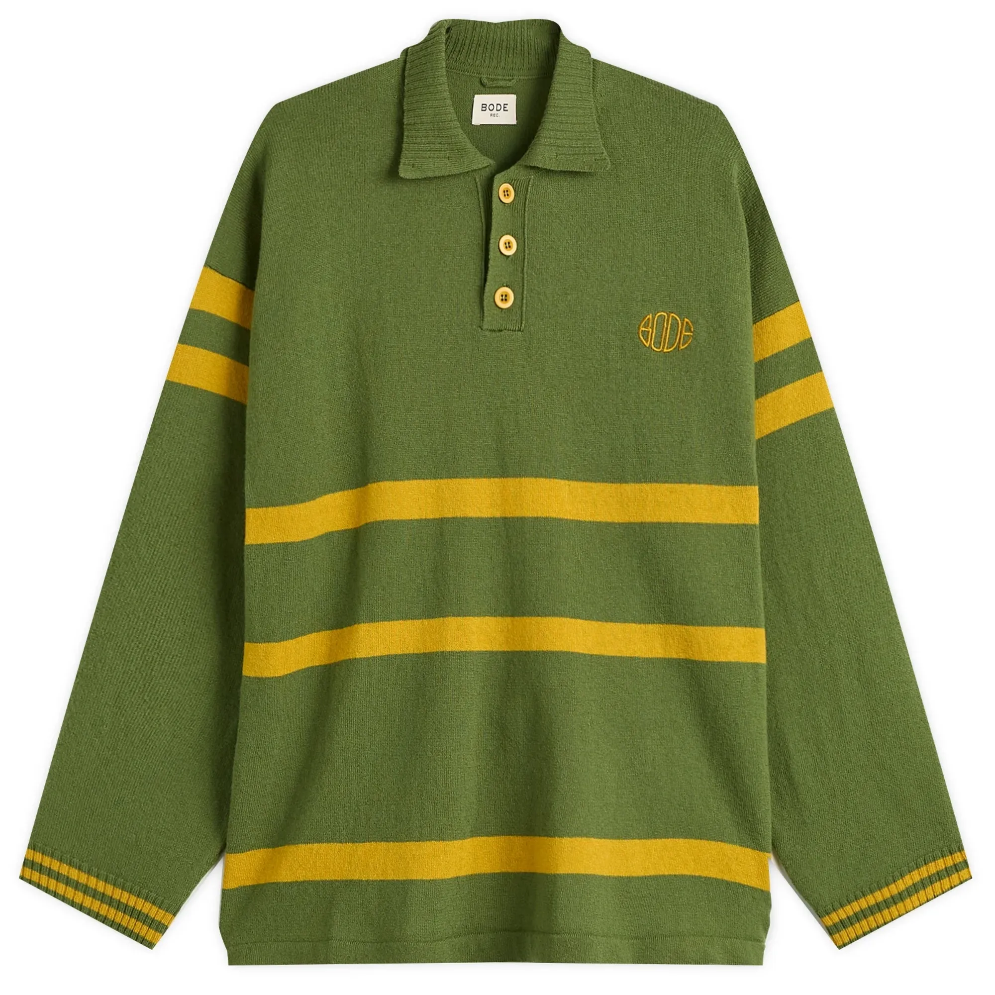 Bode Men's Regis Polo Green