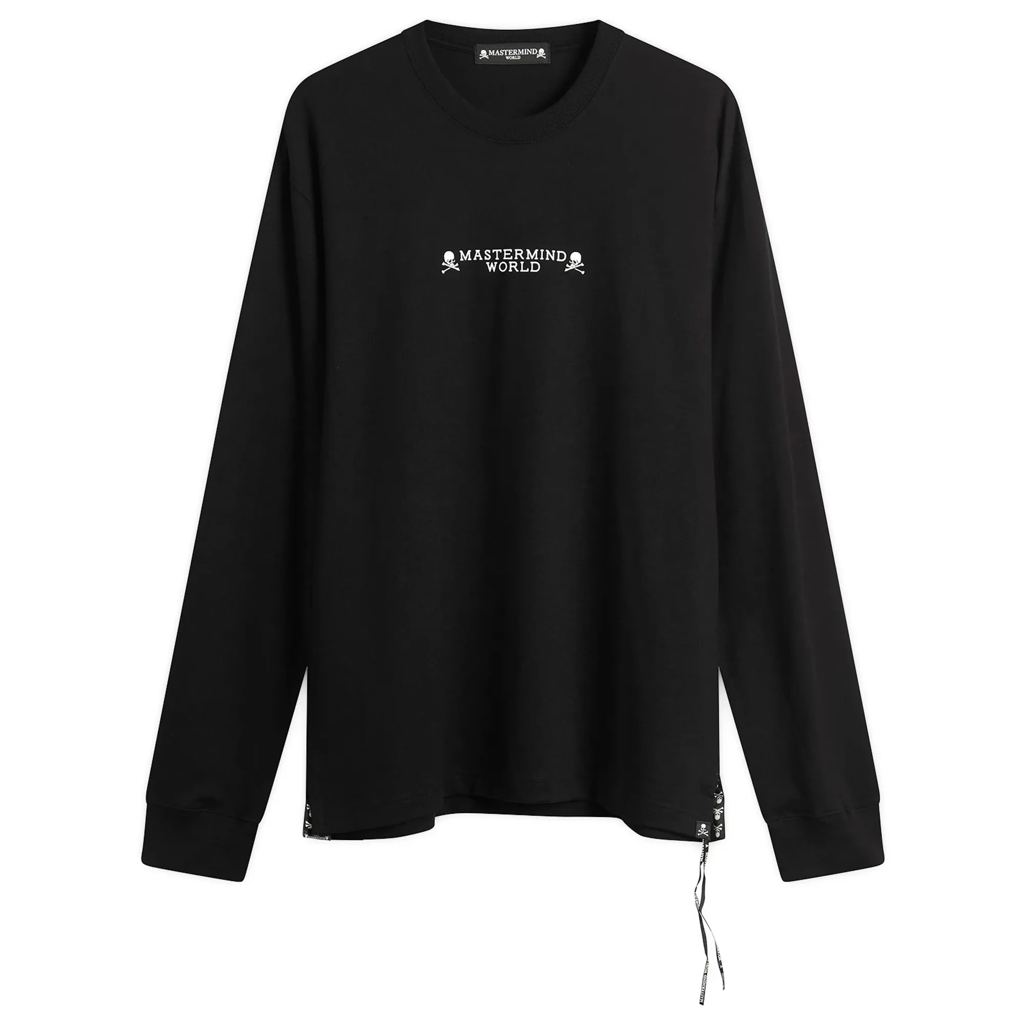 MASTERMIND WORLD Men's "I Do Not Care" Long Sleeve T-Shirt Black