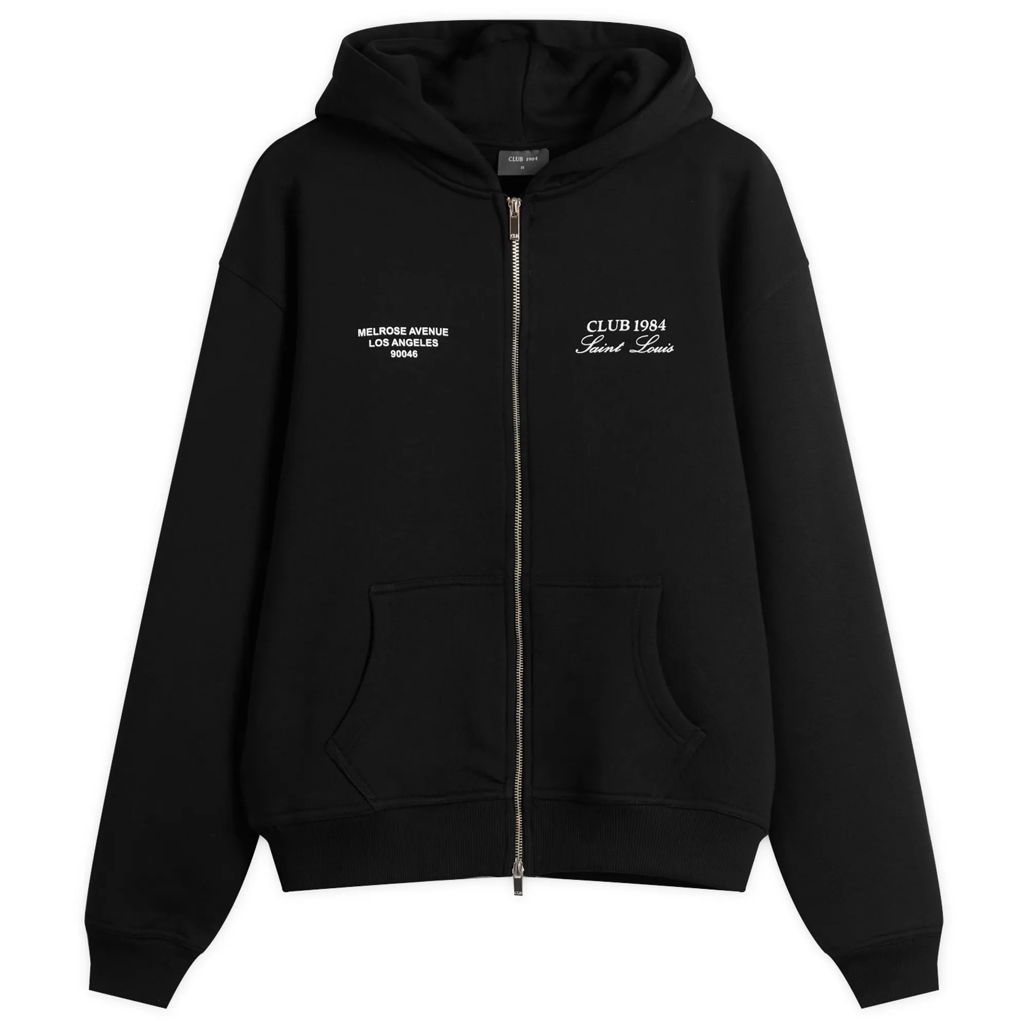 Club 1984 Men's Melrose Zip Hoodie Black