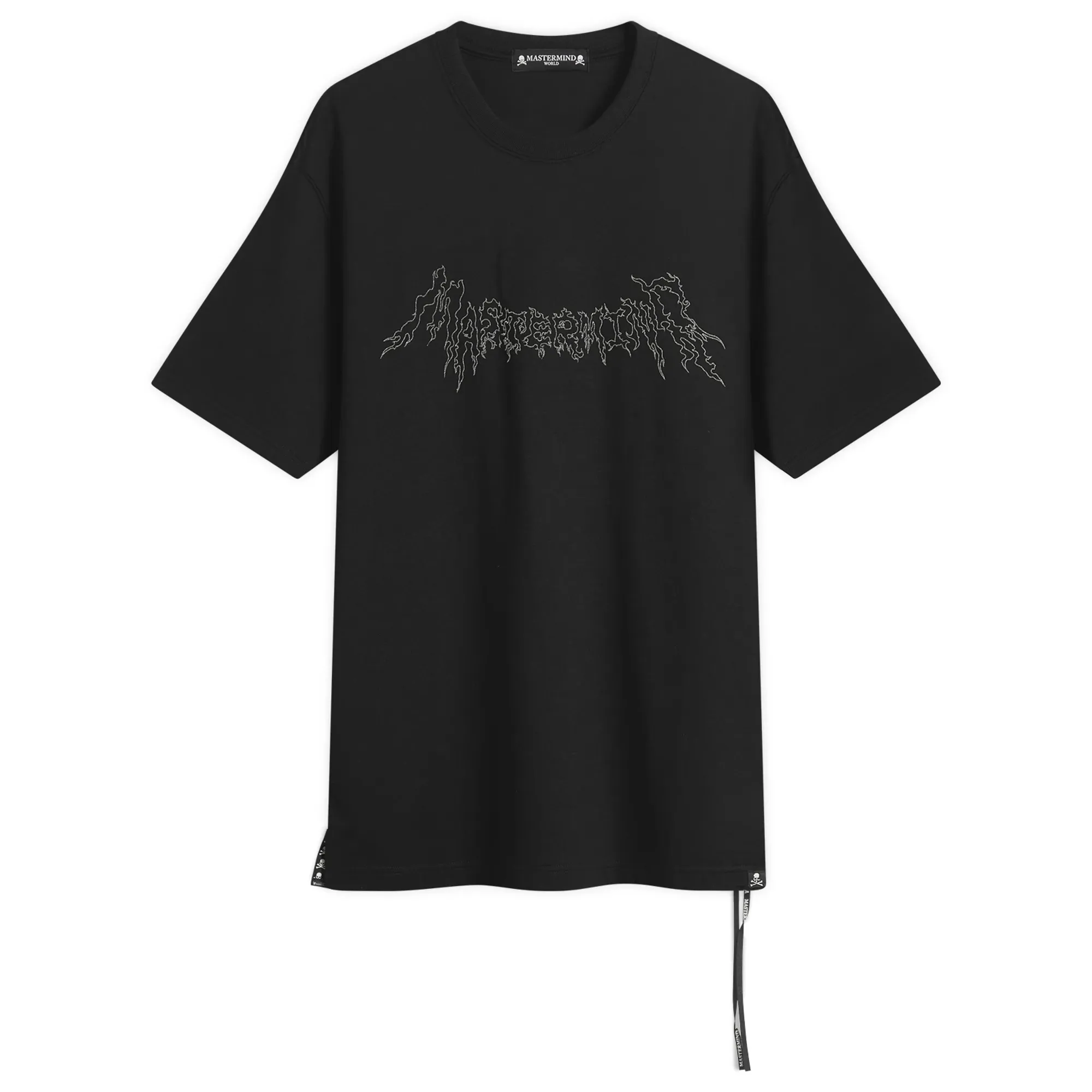 MASTERMIND WORLD Men's Short Sleevebeaded Short Sleeve T-Shirt Black