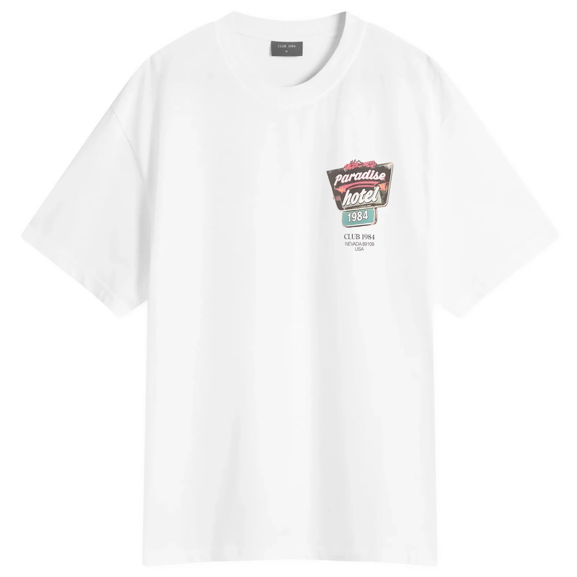 Club 1984 Men's Paradise Hotel T-Shirt White