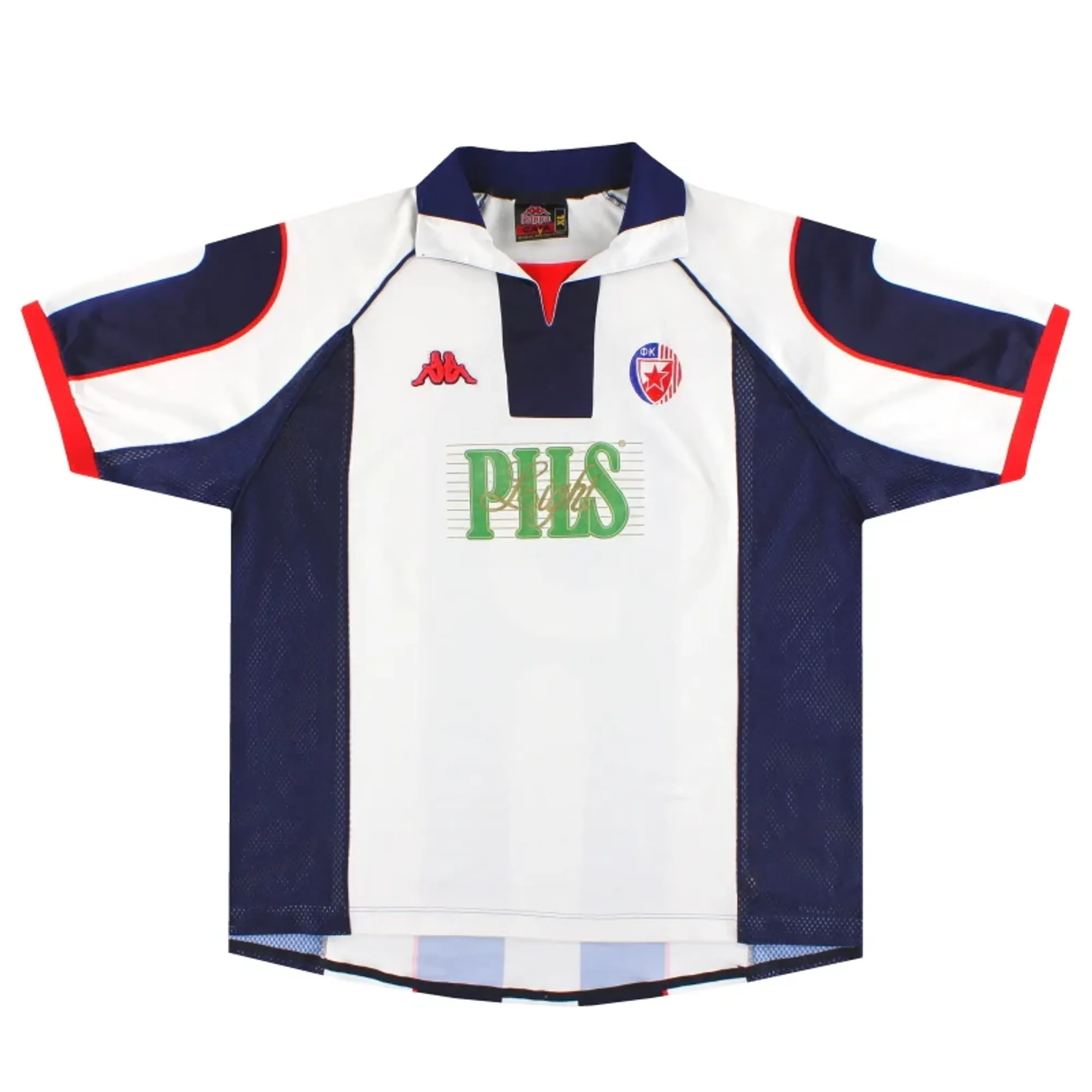 1998-00 Red Star Belgrade Kappa Away Shirt #5 XL - Other European Clubs / Excellent 