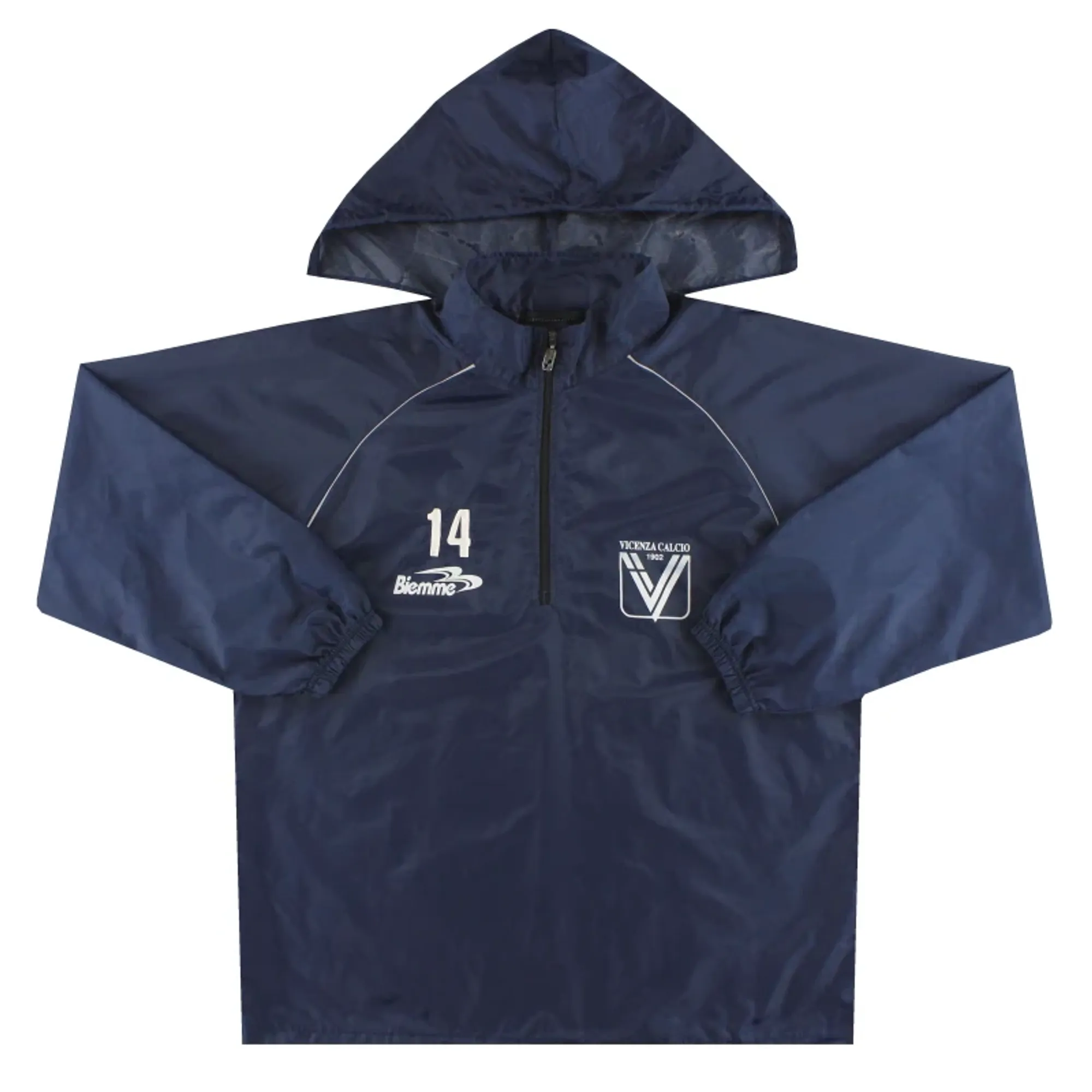 2002-03 Vicenza Biemme 1/4 Zip Track Top #14 L - Other Italian Clubs / Very Good 