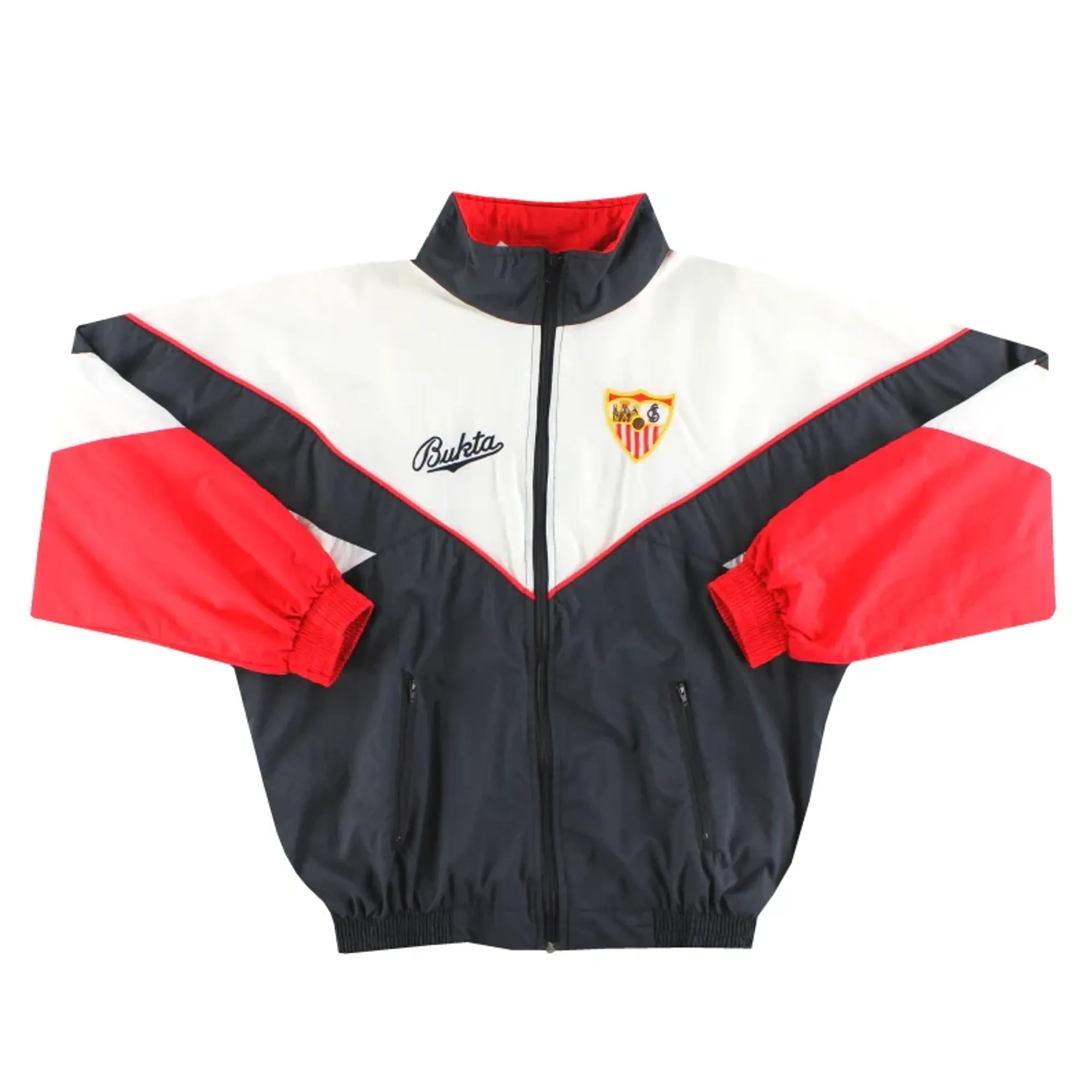 1990-92 Sevilla Bukta Tracksuit Jacket L - Sevilla / Excellent 