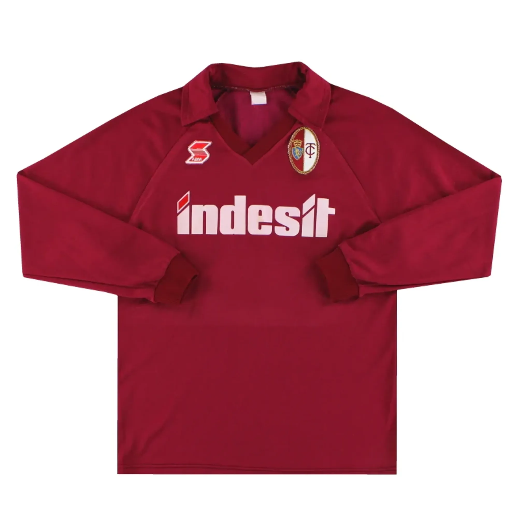 1990-91 Torino ABM Home Shirt L/S M - Other Italian Clubs / Excellent 