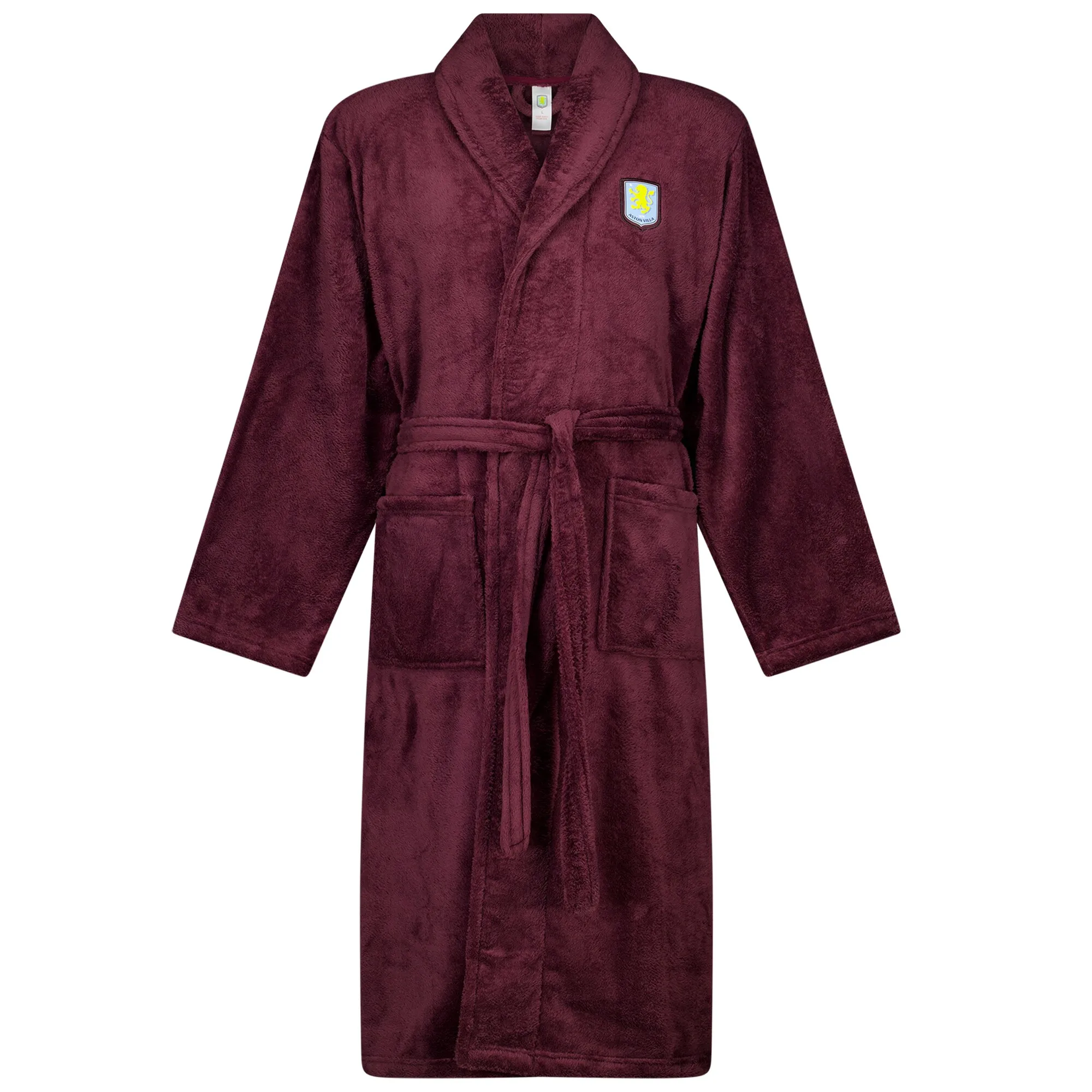 Aston Villa Supersoft Dressing Gown - Claret - Boys