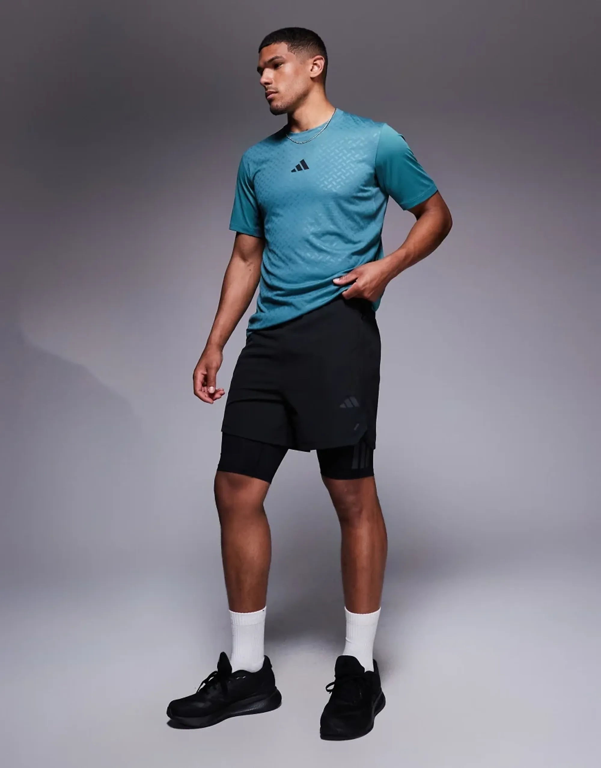 Adidas Training Power 2In1 Shorts In Black