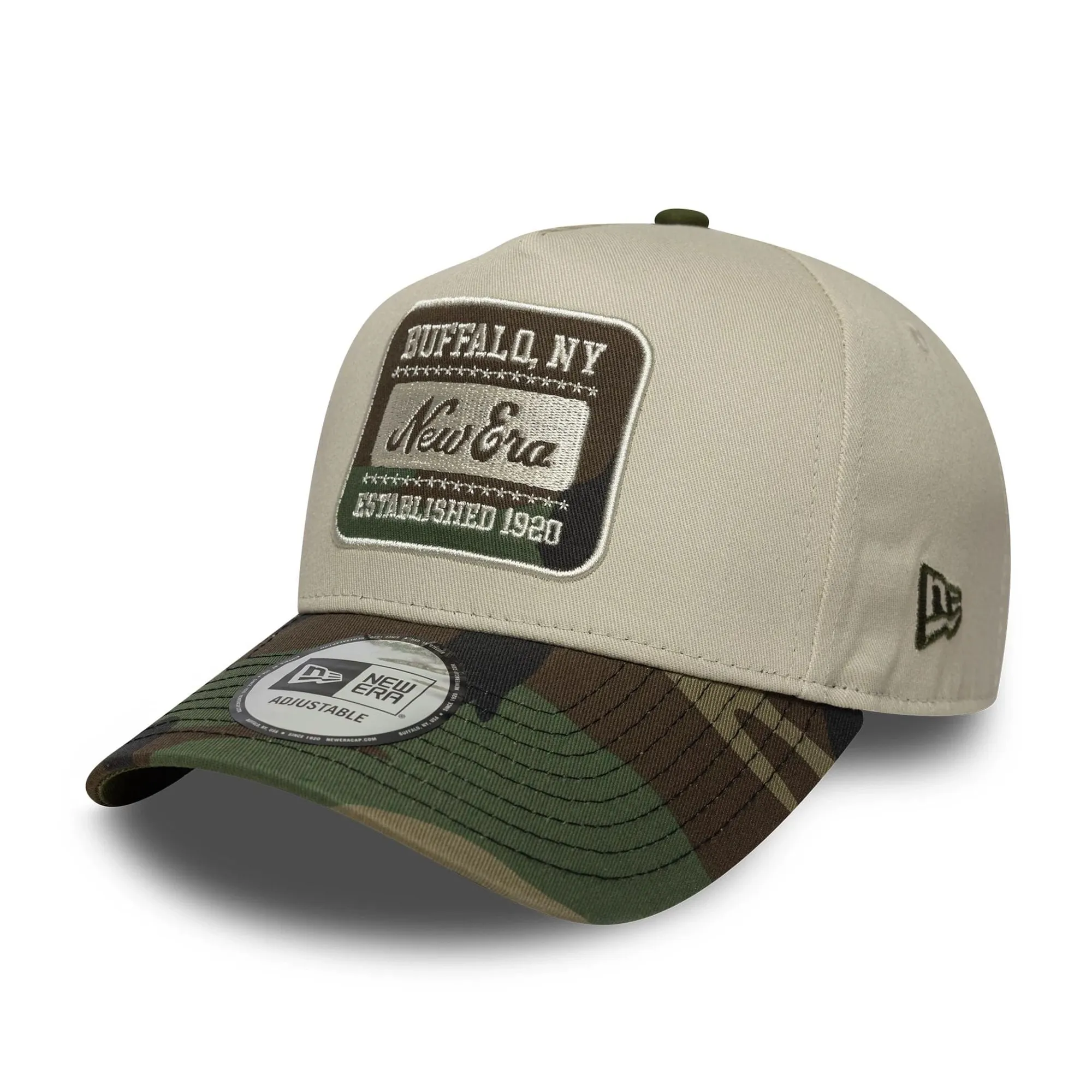 New Era E-frame Closed Back Unisex Caps - Beige
