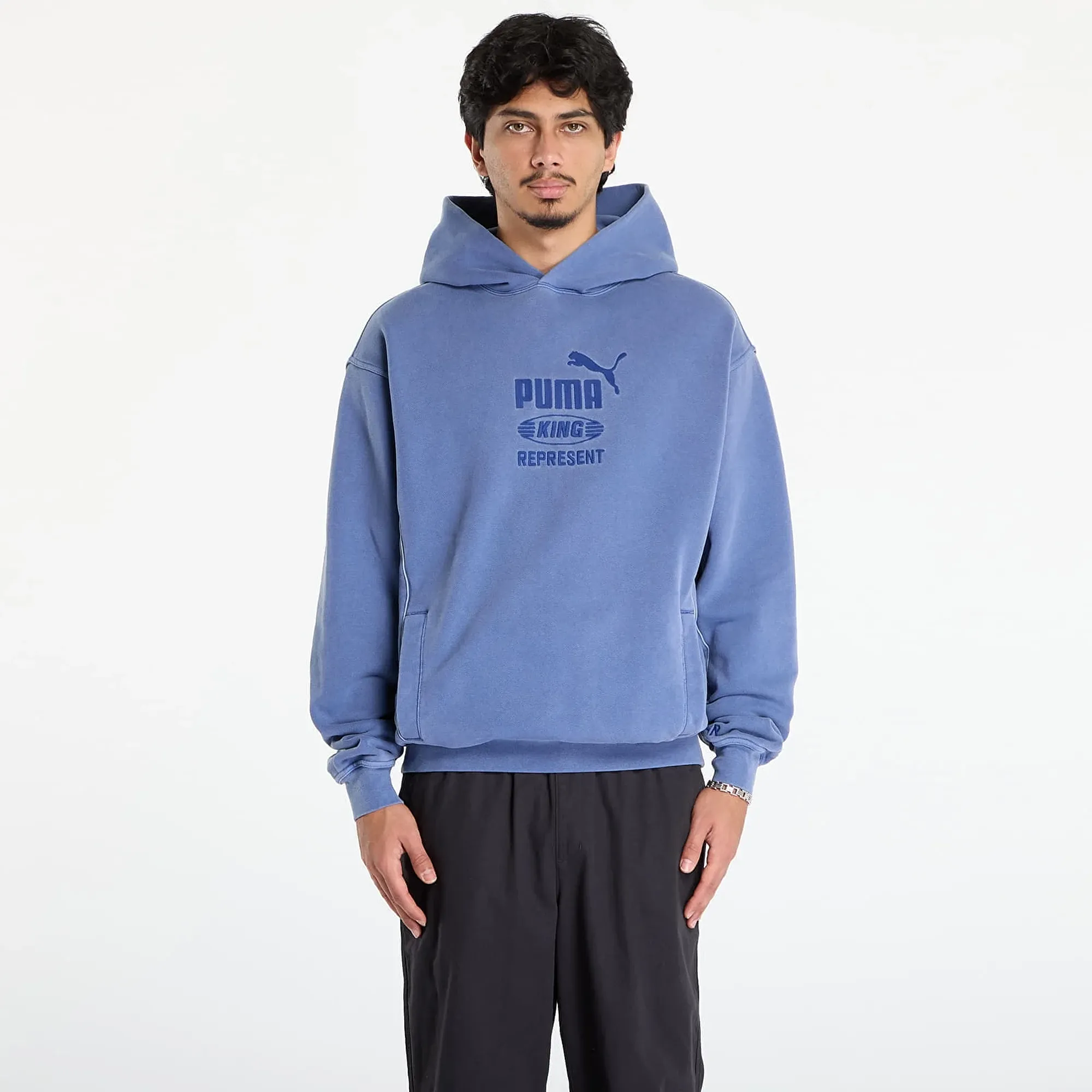 PUMA x Represent Hoodie Men, Blue Dusk, size Large