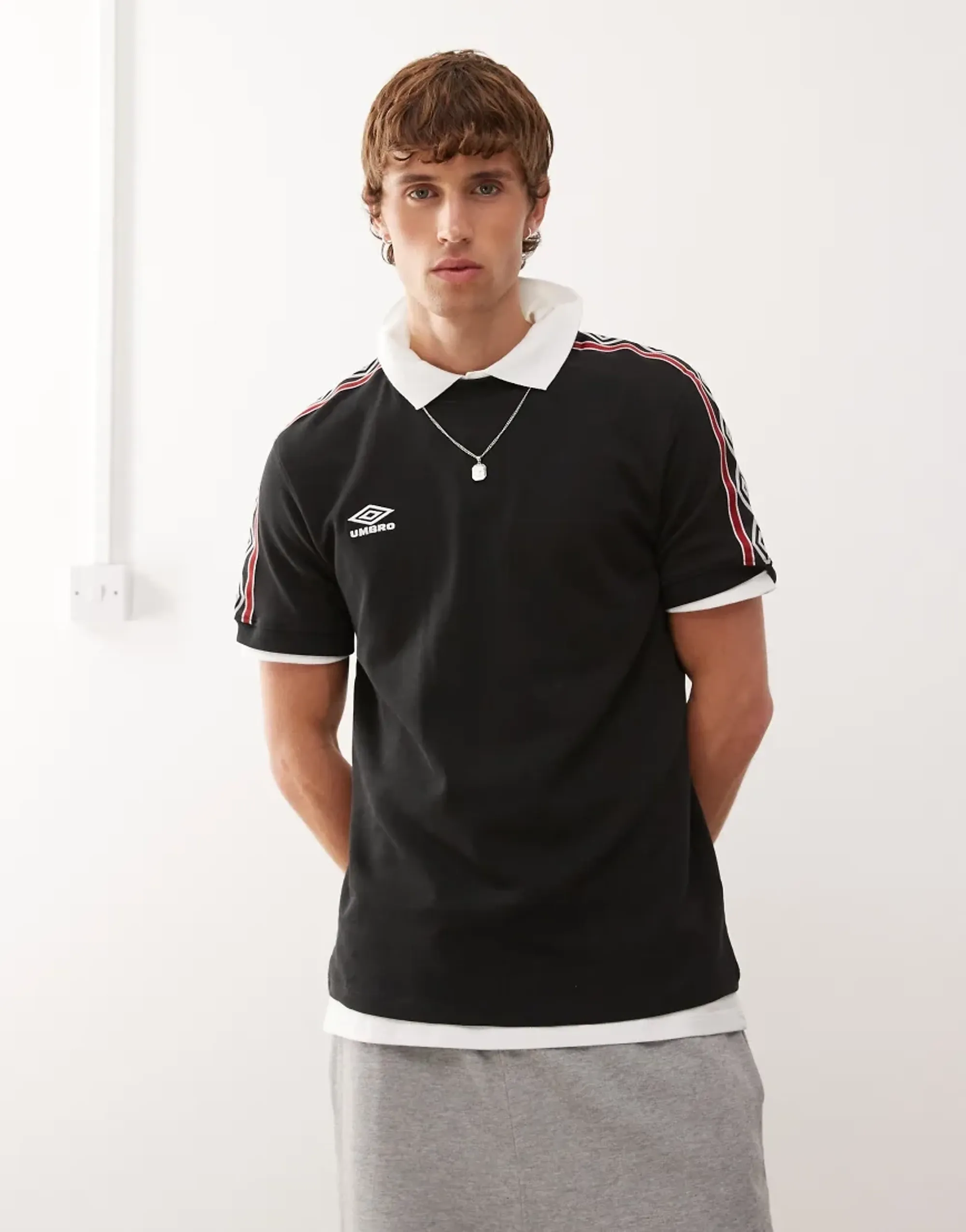 Umbro Taped T-Shirt In Black