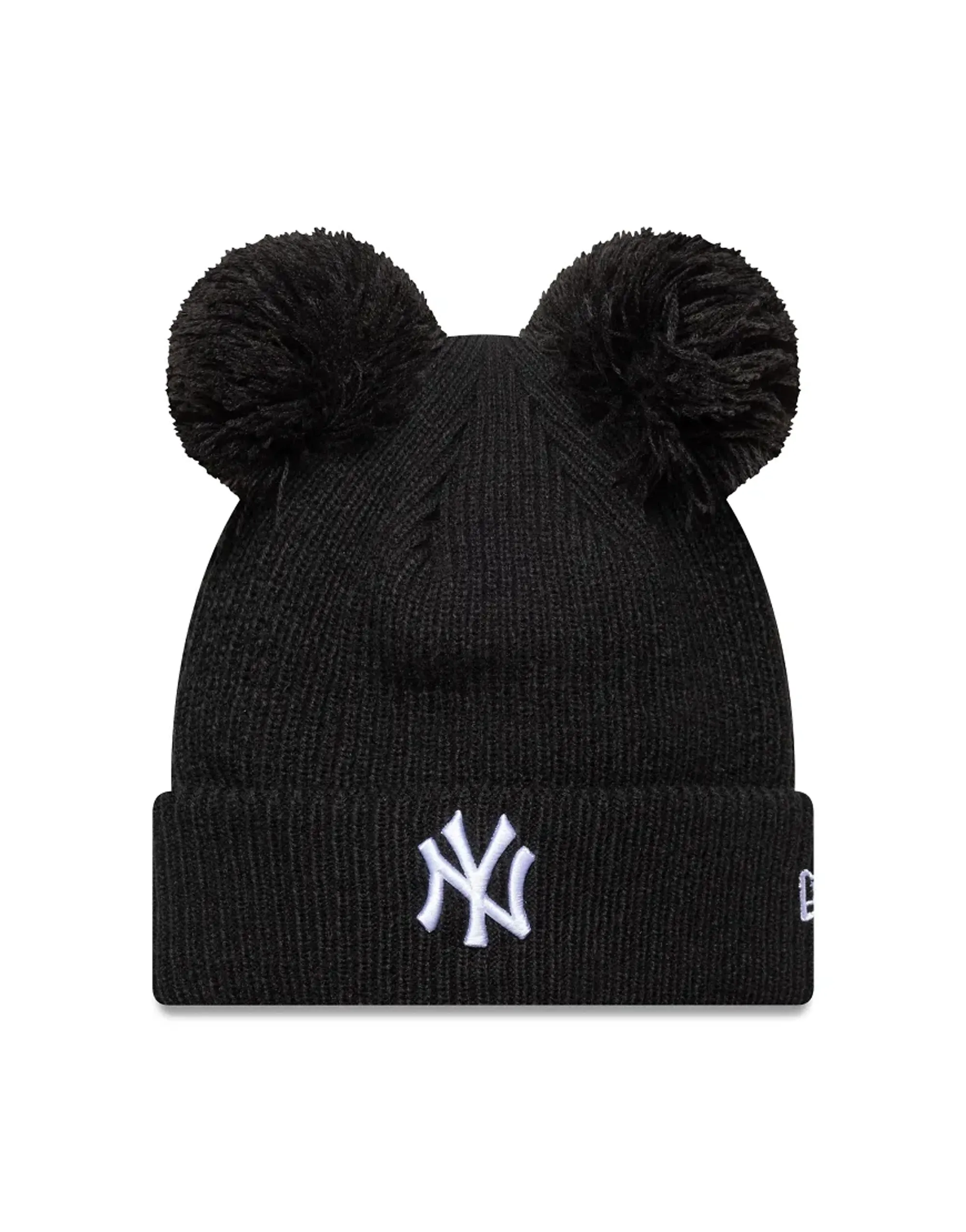 New Era Double Pom Unisex Knitted Hats & Beanies - Black