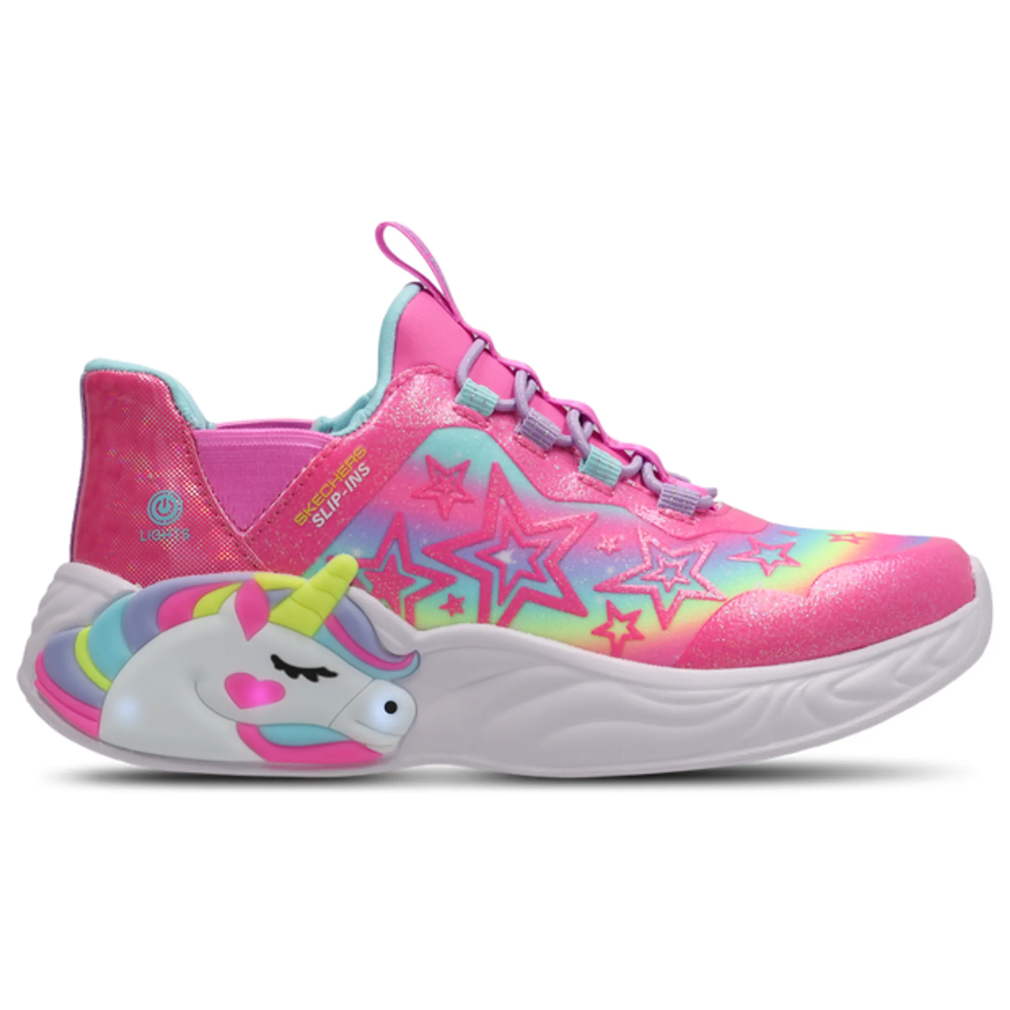 Skechers Slip-in Unicorn Toddler Trainers - Blue