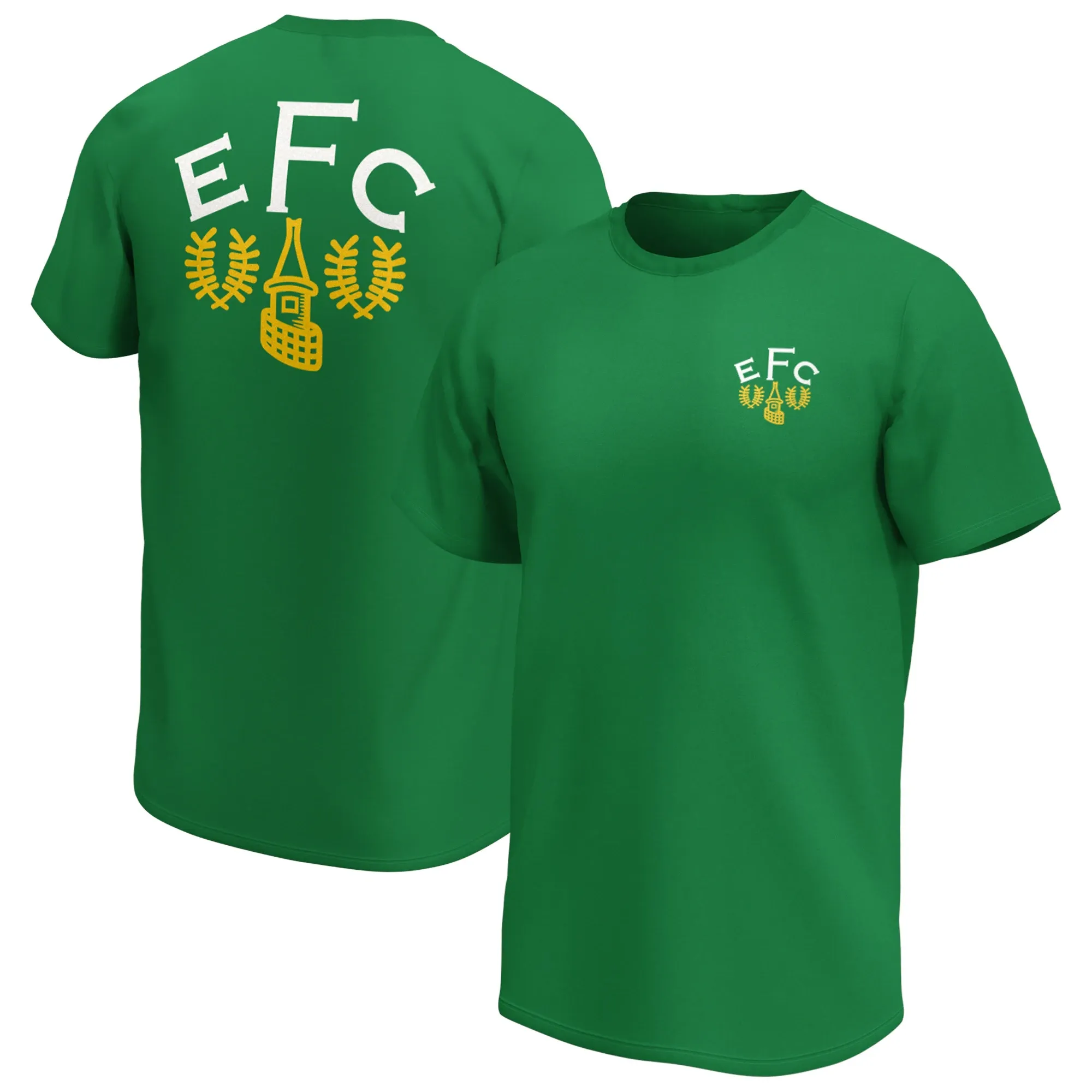 Everton Retro Crest Fashion Graphic T -Shirt - Green - Mens