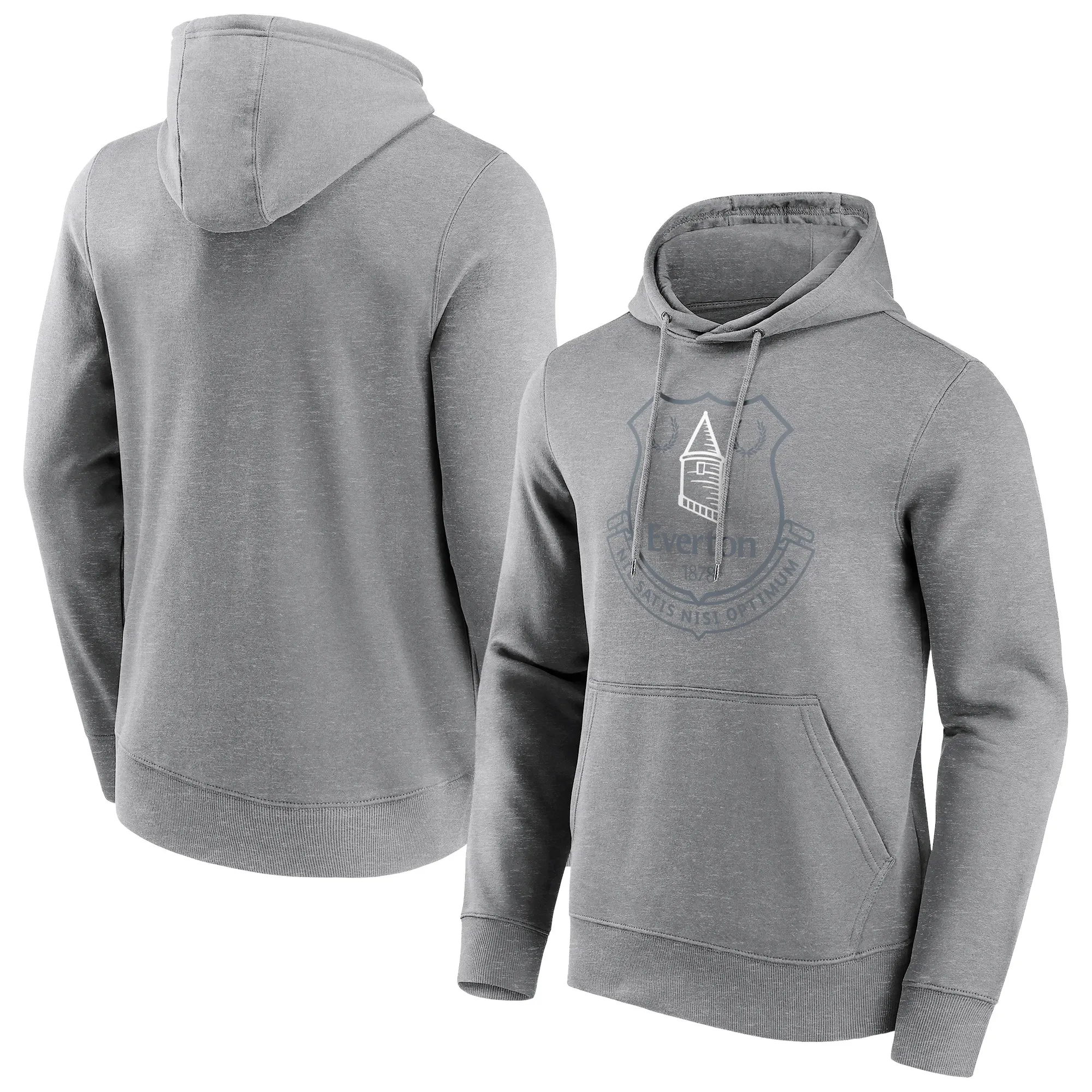 Everton Detail Graphic Hoodie - Grey - Mens