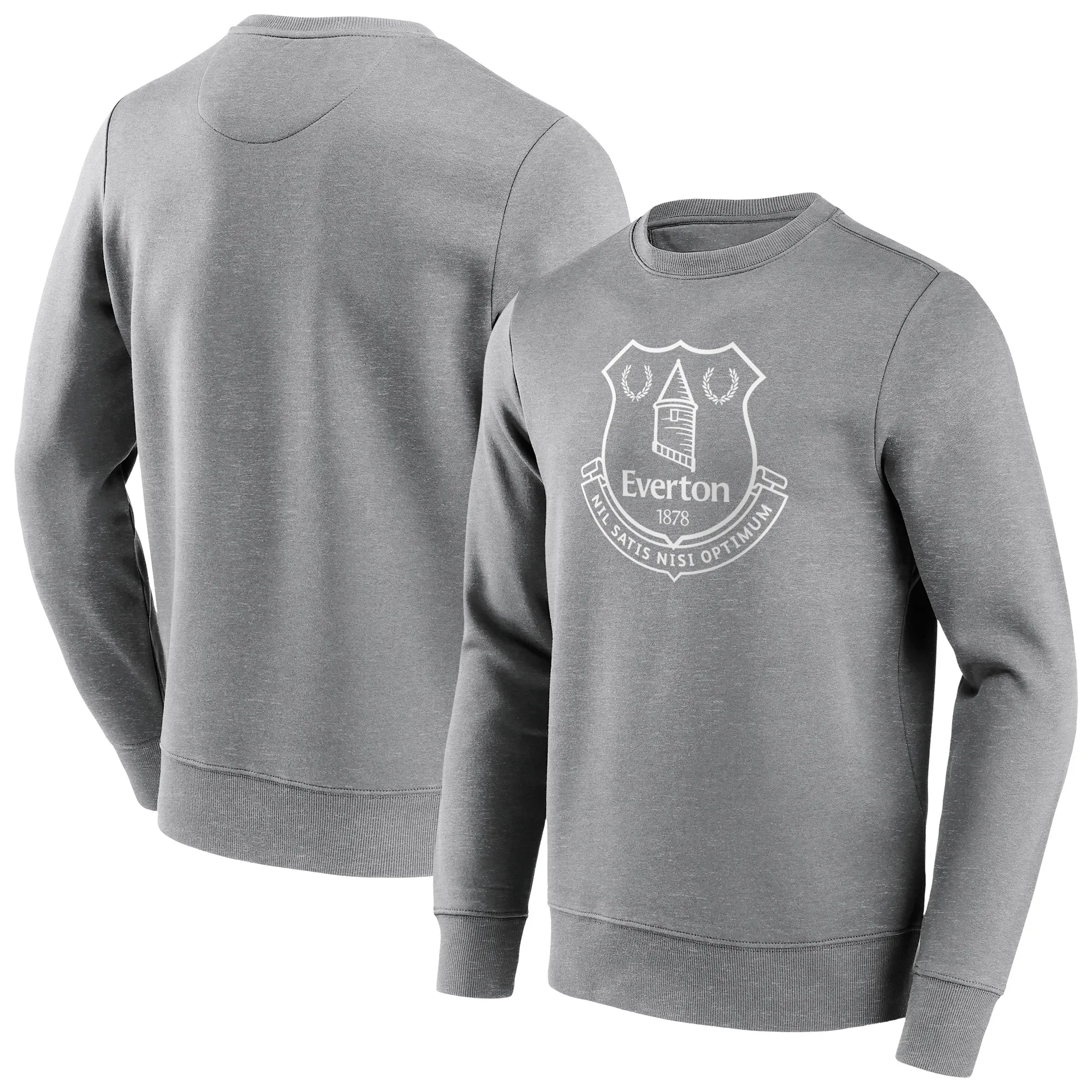 Everton Mono Logo Graphic Crew Sweatshirt - Grey - Mens