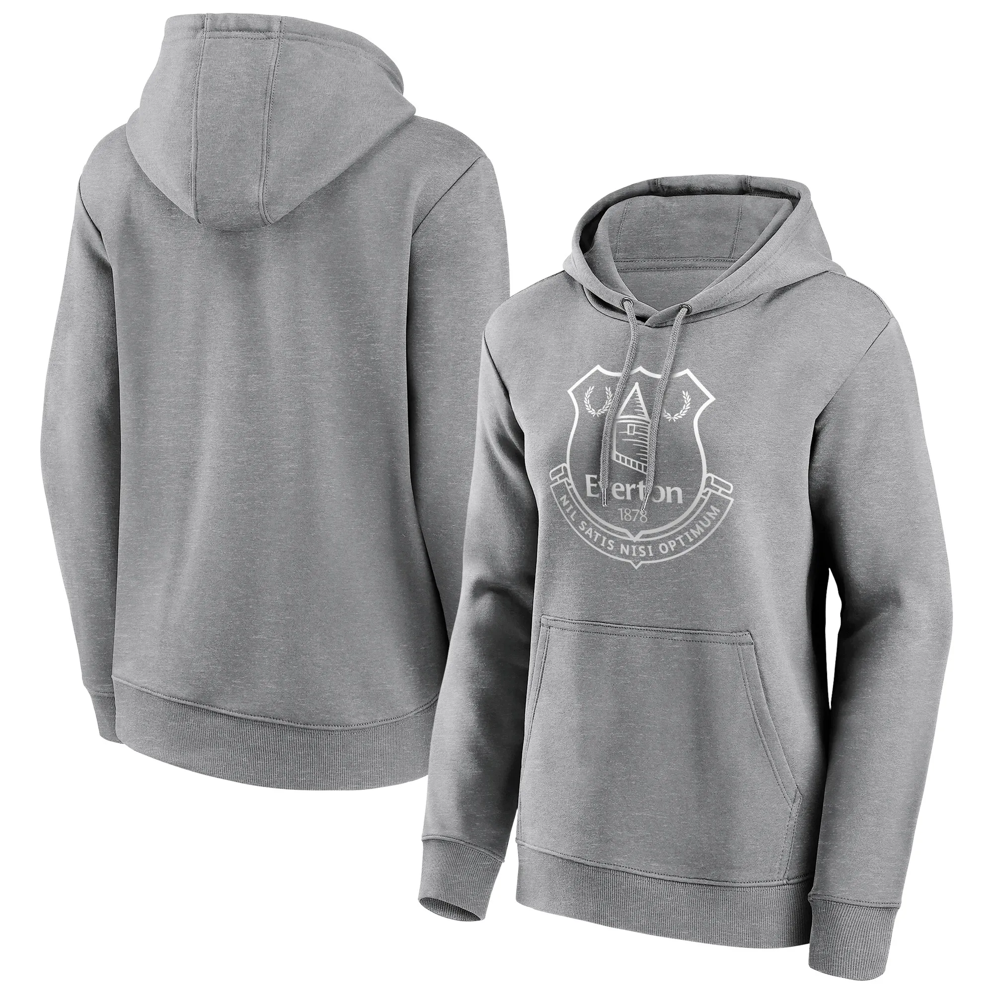 Everton Mono Logo Graphic Hoodie - Grey - Womens