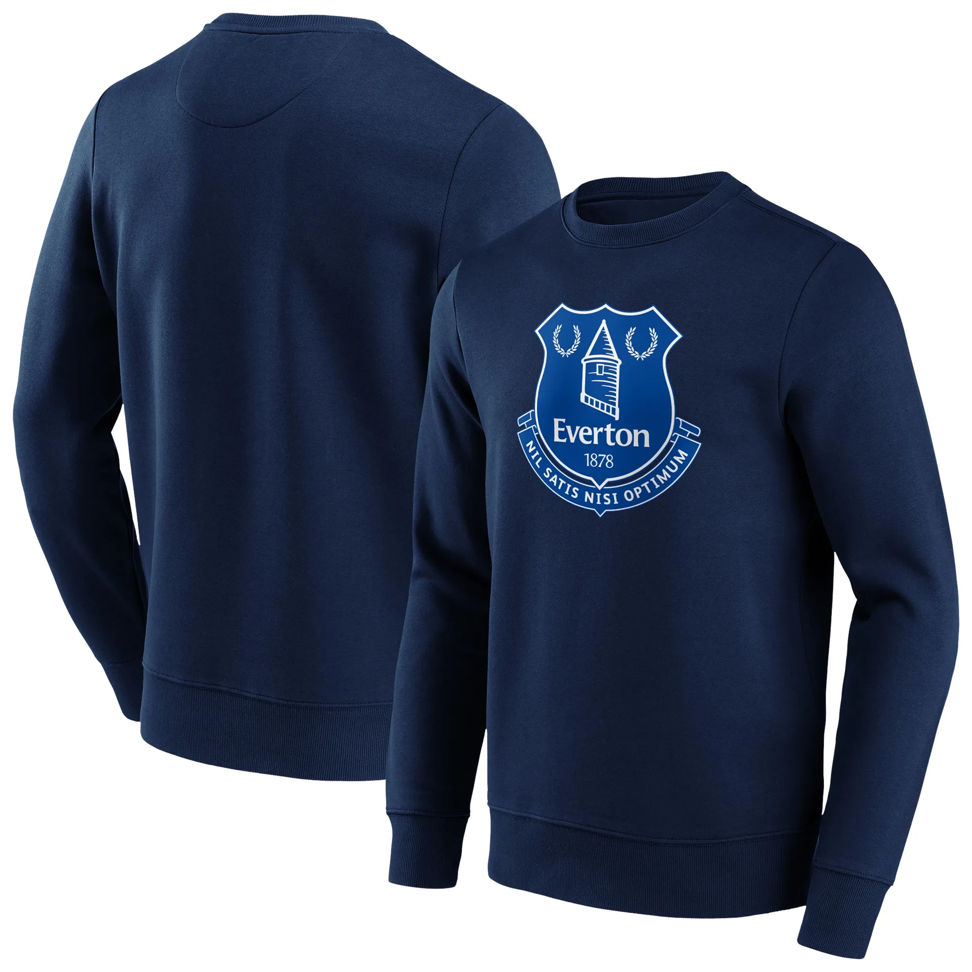 Everton Primary Logo Crew Sweatshirt - Navy - Mens