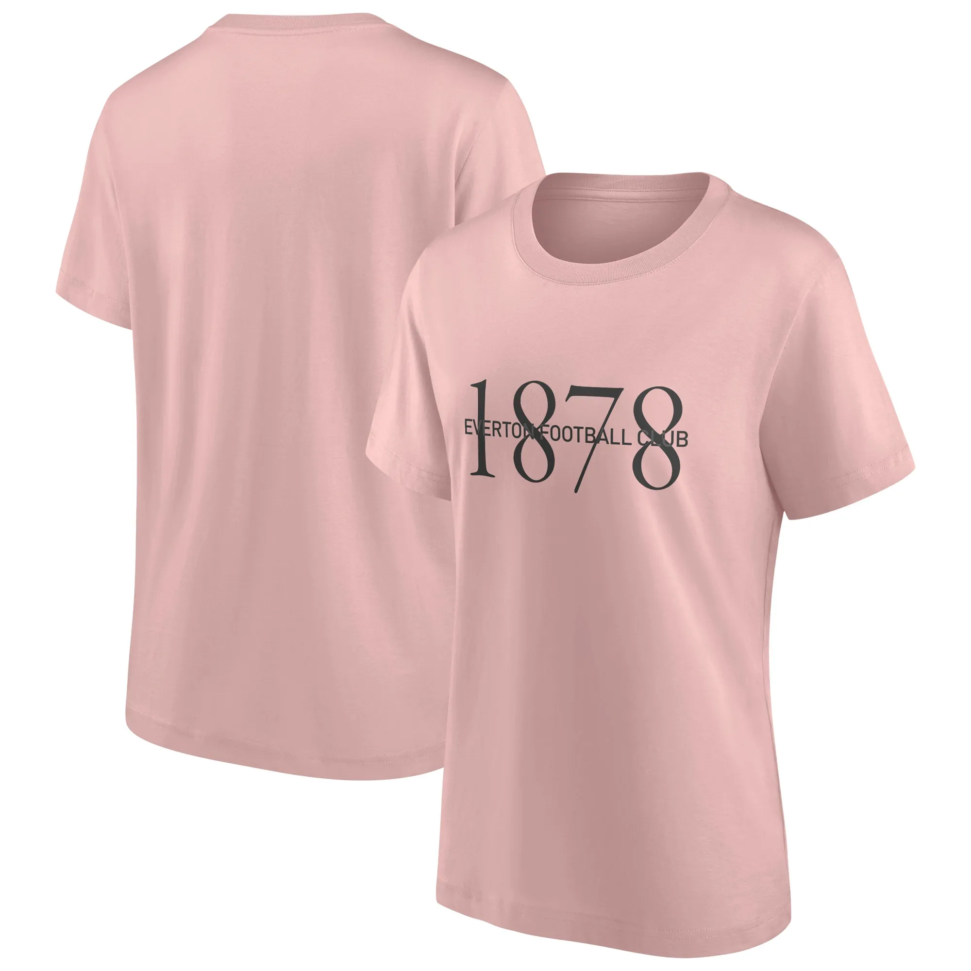 Everton Monogram Graphic Oversized T-Shirt - Dusty Pink - Womens