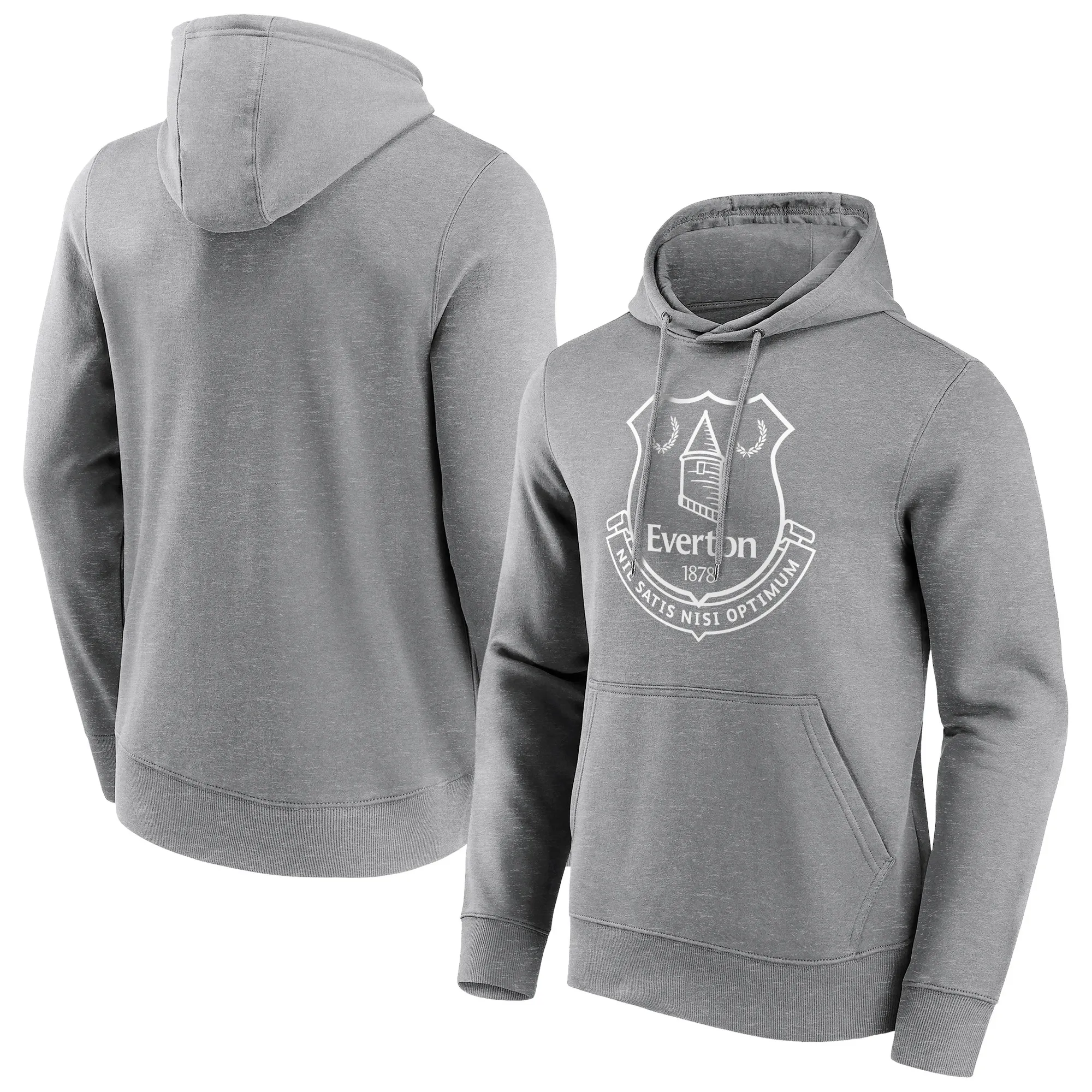 Everton Mono Logo Graphic Hoodie - Grey - Mens