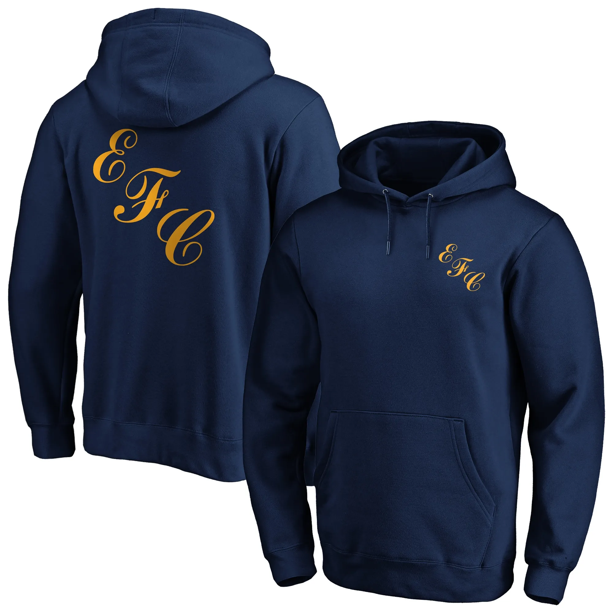 Everton Retro Crest Fashion Graphic Hoodie - Royal - Mens