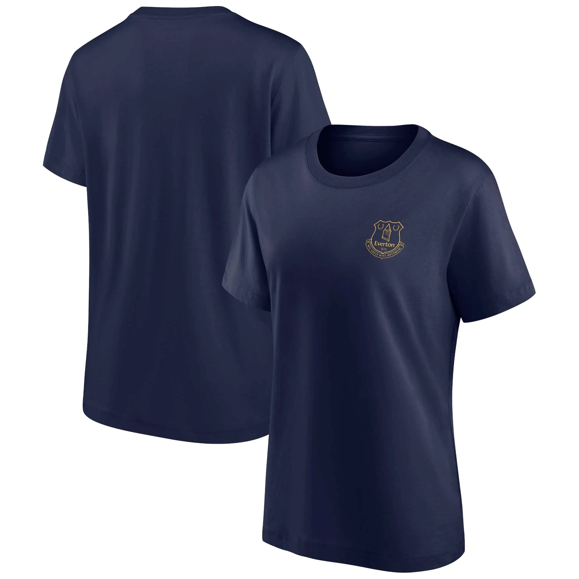Everton Essentials Small Crest T-Shirt - Navy - Womens