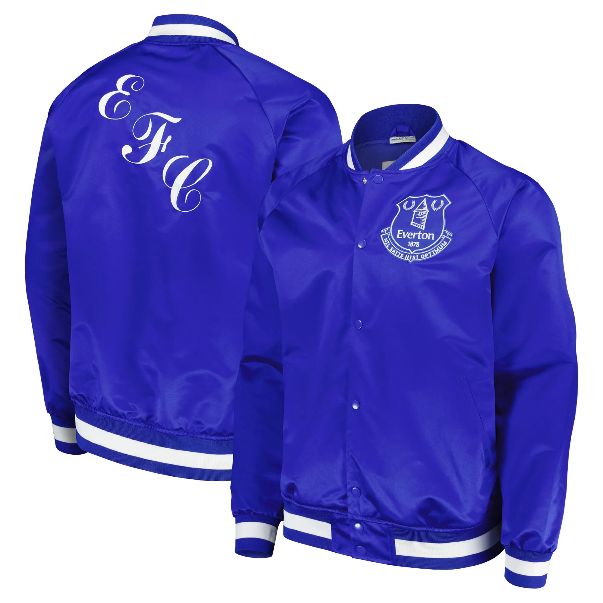 Everton X Mitchell & Ness Lightweight Satin Jacket - Royal - Unisex
