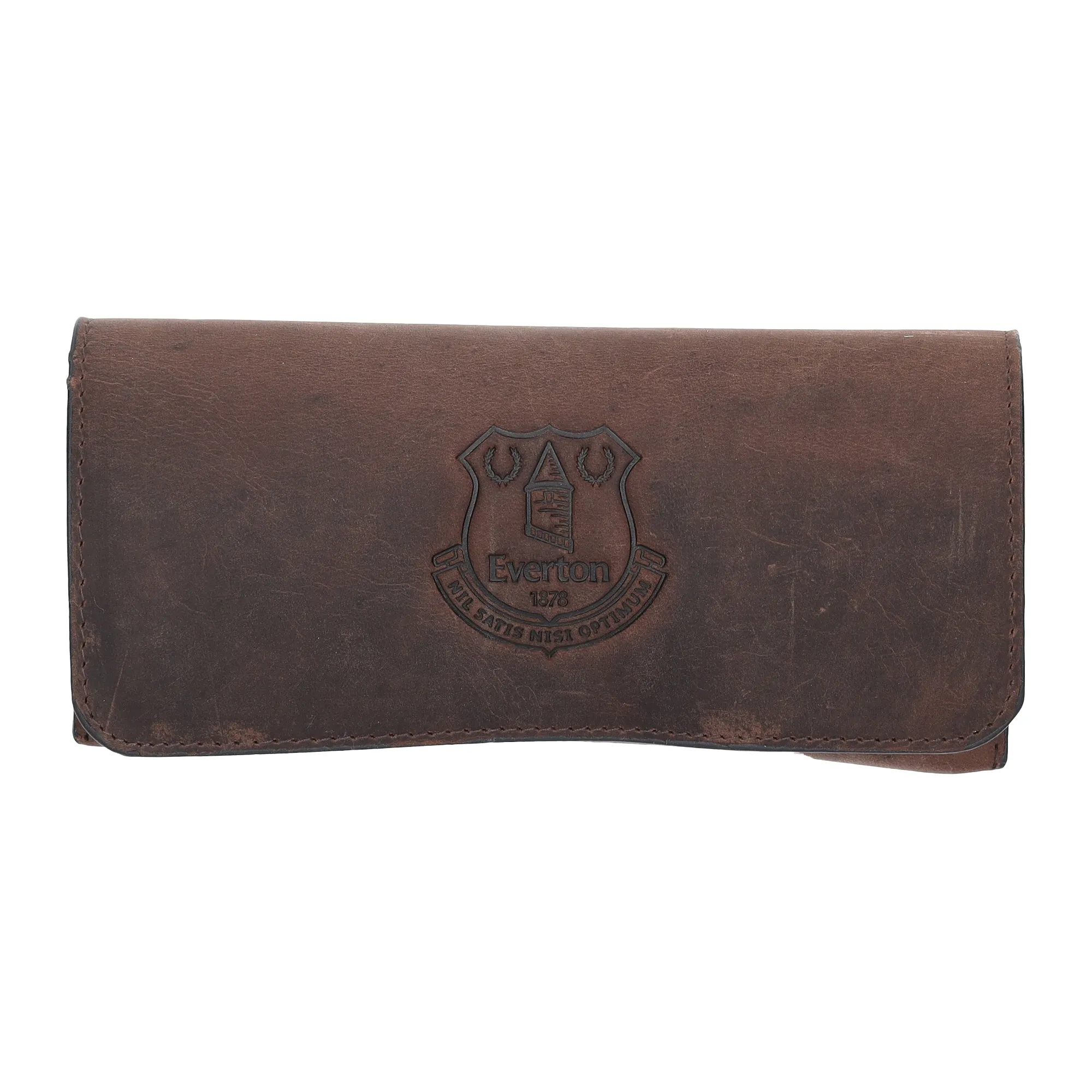 Everton Leather Glasses Case - Brown