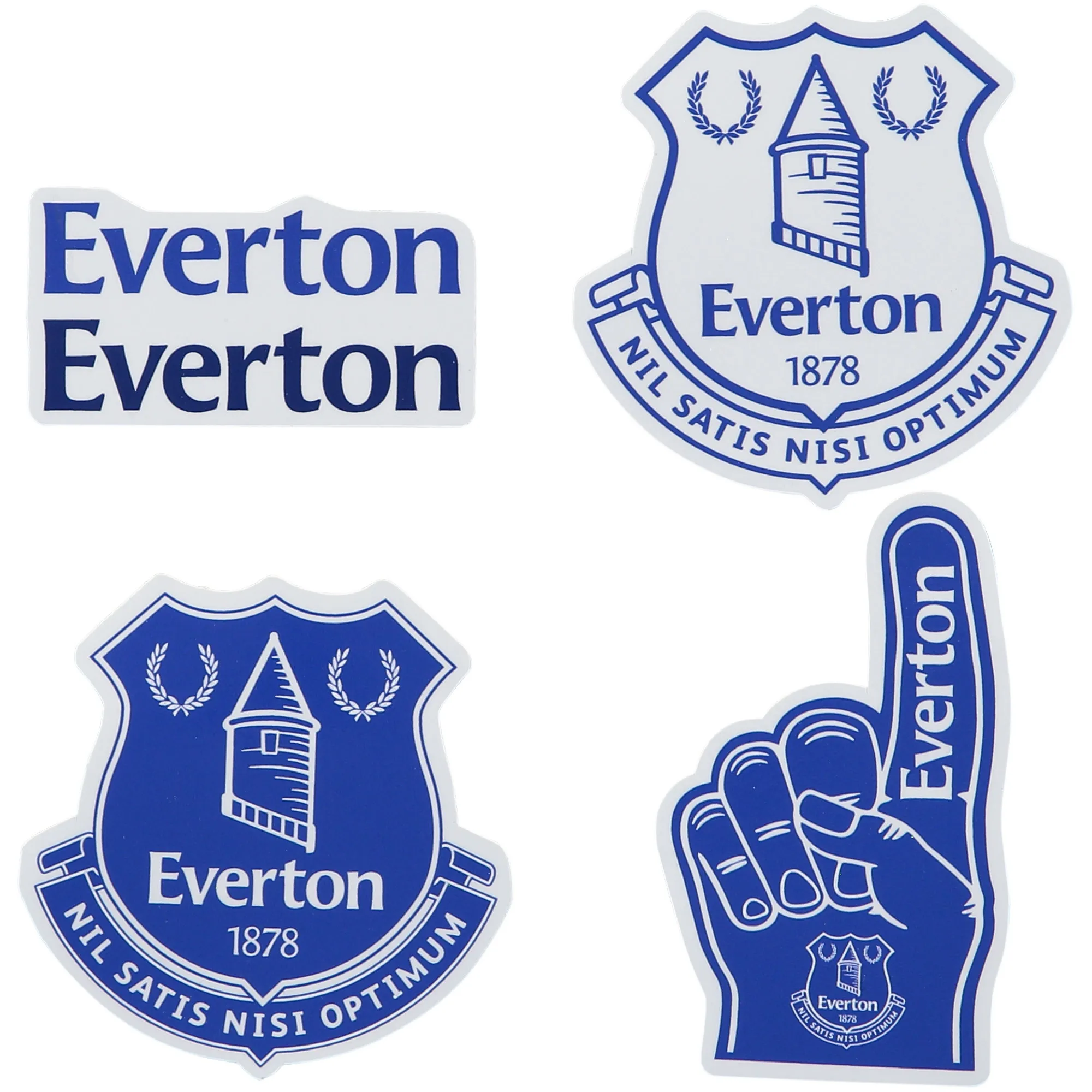 Everton Laminated Stickers - Pack of 4