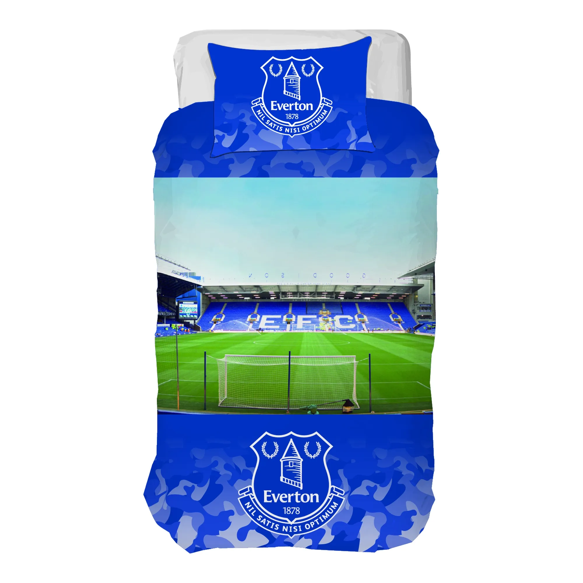 Everton Goodison Park Stadium Print Duvet Set - Single