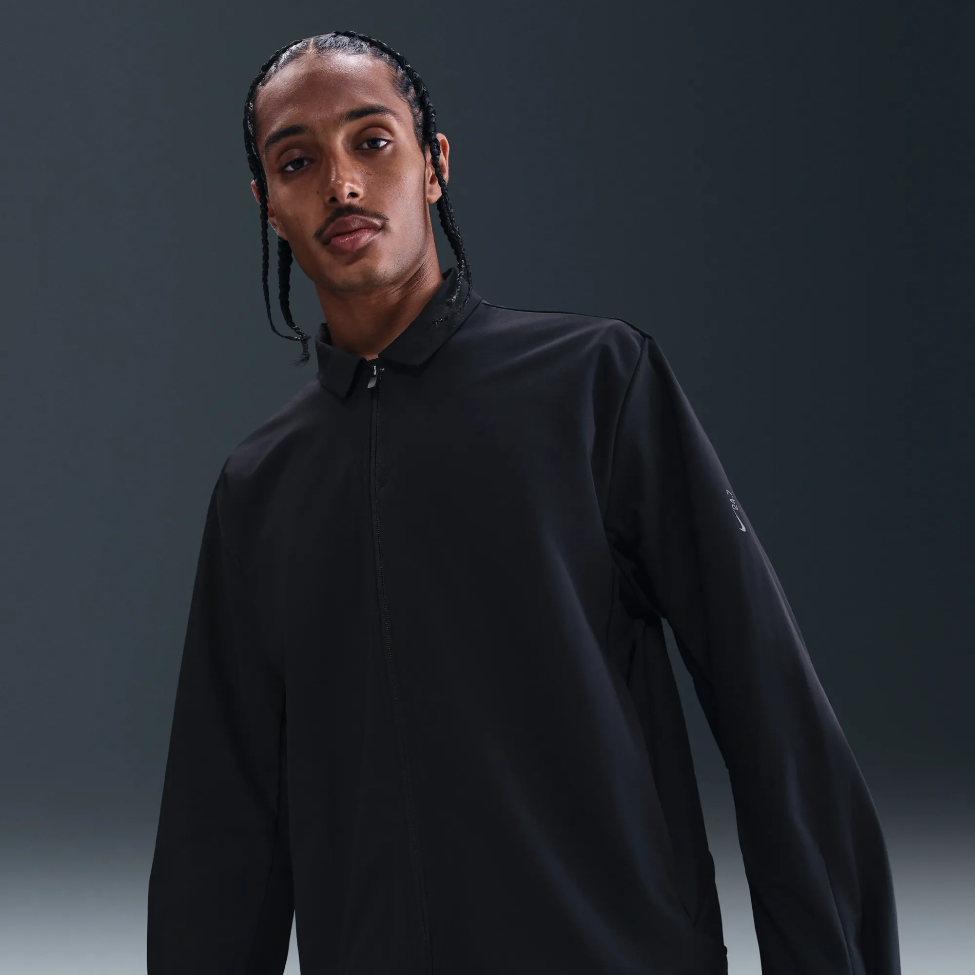 Nike 24.7 PerfectStretch Men's Dri-FIT UV Jacket - Black - Polyester