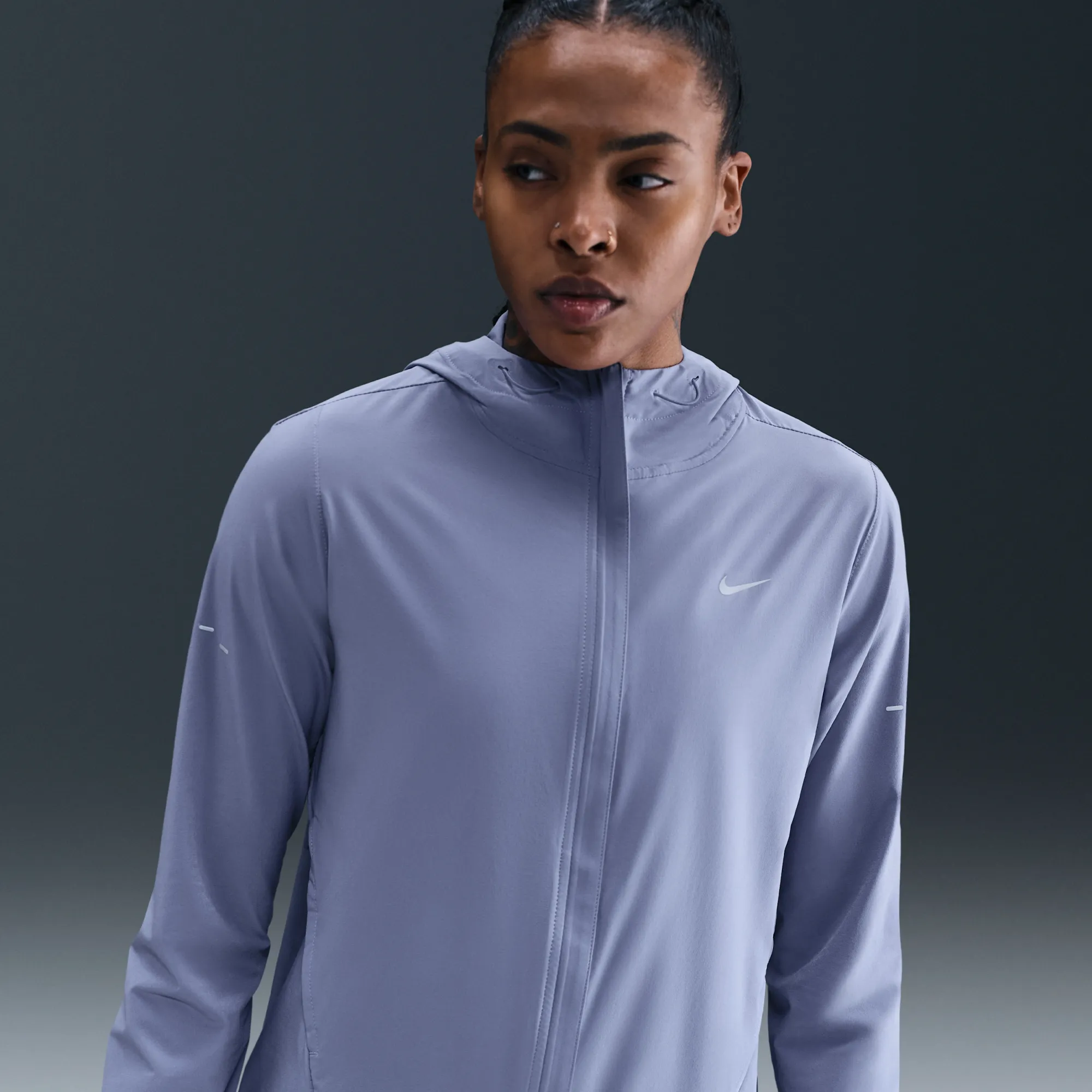 Nike Swift Women's Repel Packable Running Jacket - Blue - Polyester/Elastane