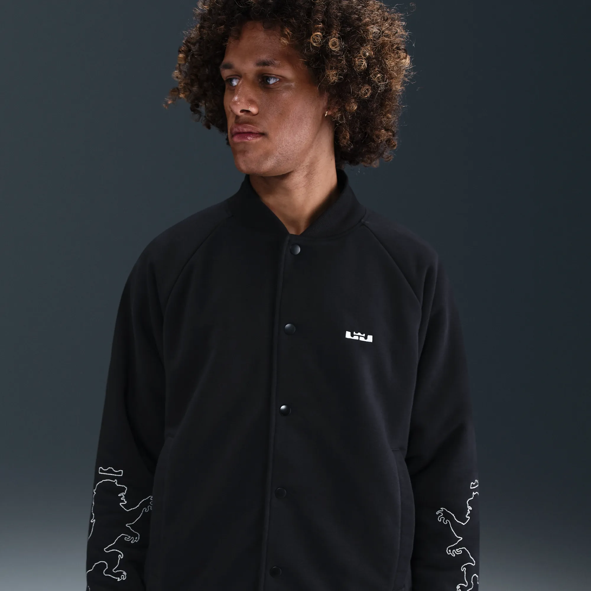 Nike LeBron Standard Issue Men's Therma-FIT Filled Jacket - Black - Polyester/Cotton