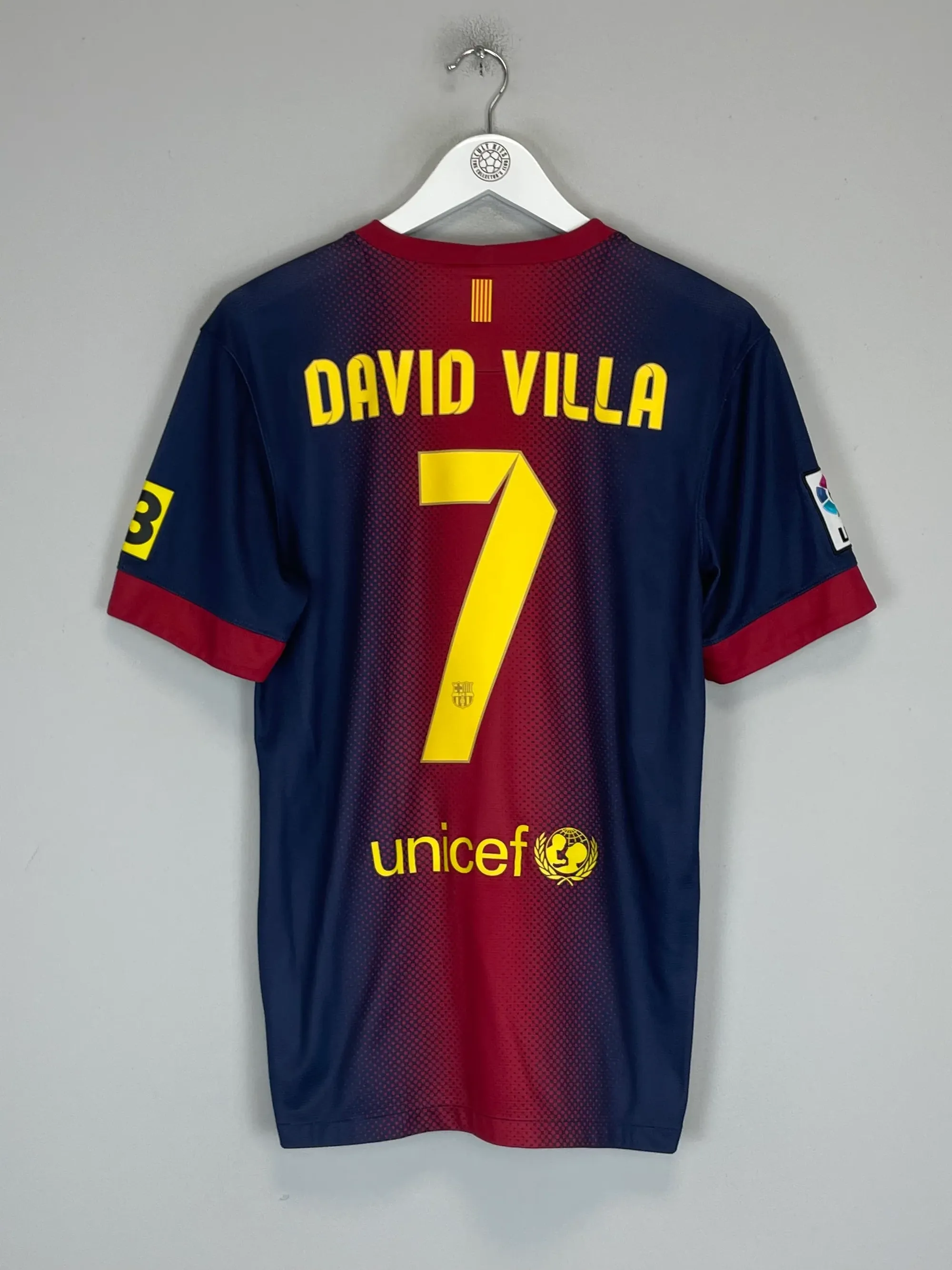 2012/13 BARCELONA DAVID VILLA #7 HOME SHIRT (S) NIKE, Cult Kits