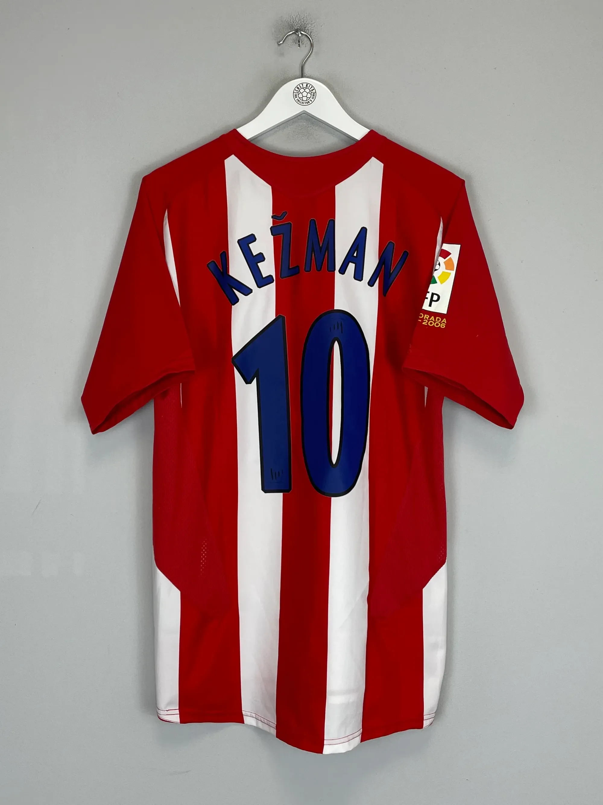 2005/06 ATLETICO MADRID KEZMAN #10 *PLAYER ISSUE* HOME SHIRT (M) NIKE | Cult Kits
