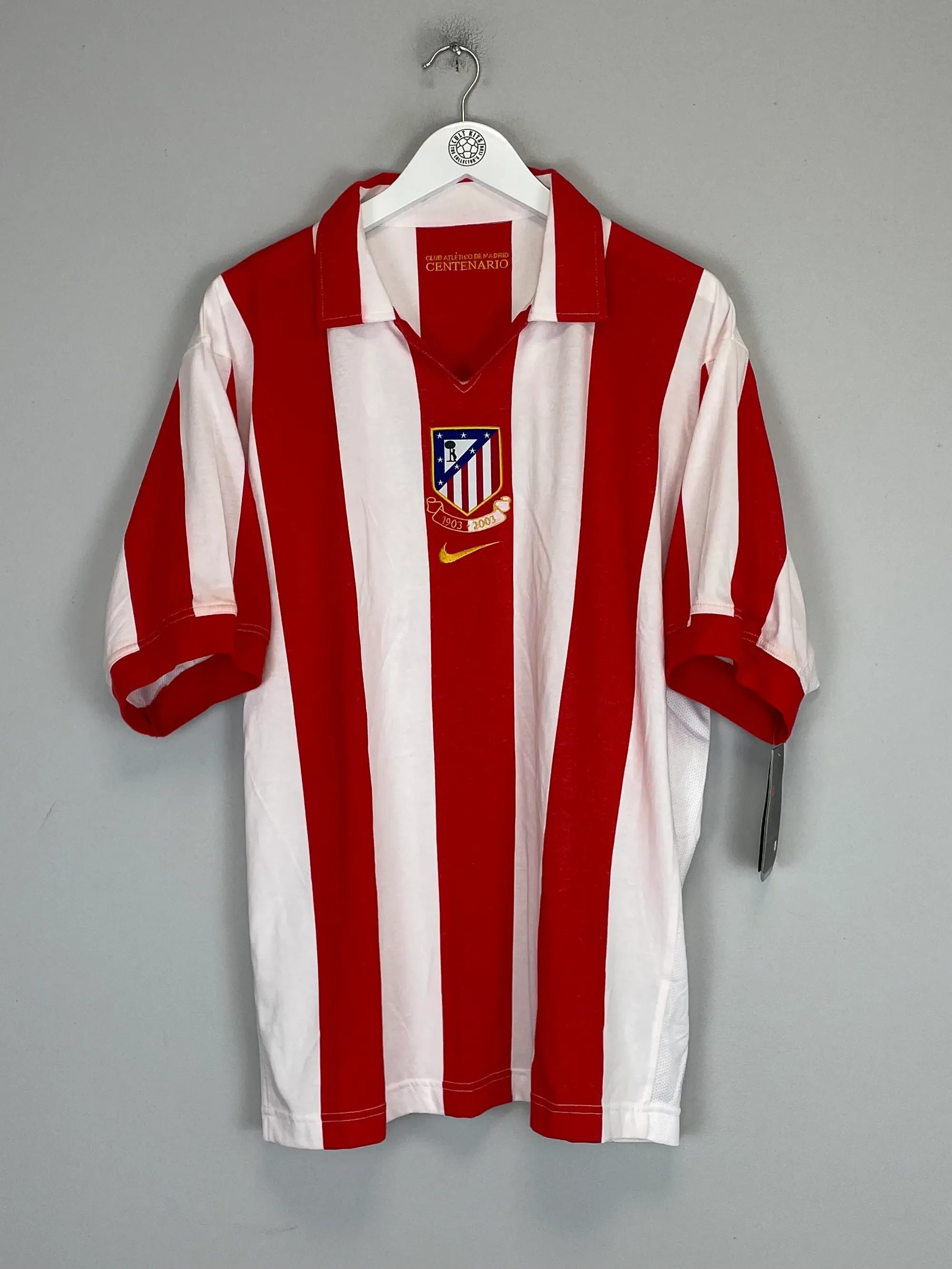 2002/04 ATLETICO MADRID *CENTENARY* BNWT HOME SHIRT (XL) NIKE | Cult Kits
