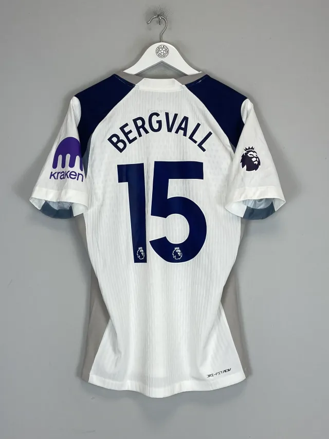 2025/26 TOTTENHAM BERGVALL #15 *AUTHENTIC* HOME SHIRT (M) NIKE