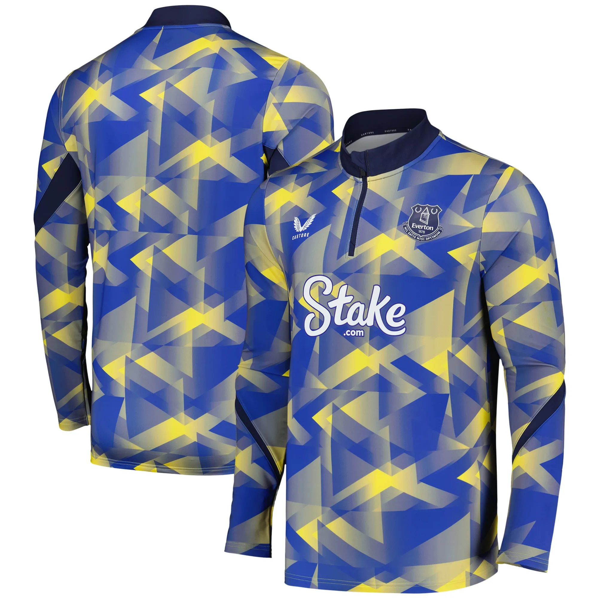 Everton Castore League Matchday 1/4 Zip Midlayer - Yellow