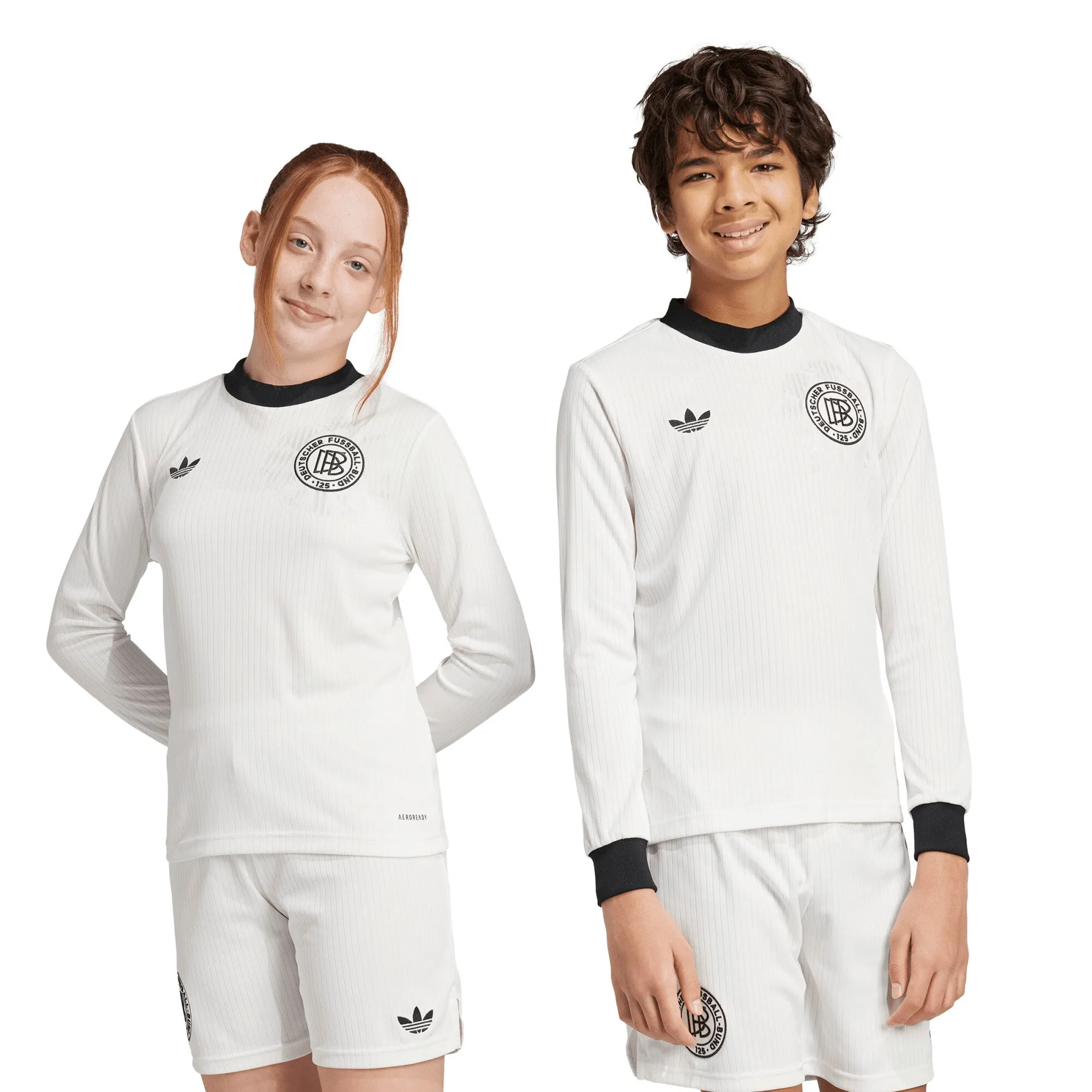 DFB adidas 125th Anniversary Home Shirt - Long Sleeve - Kids