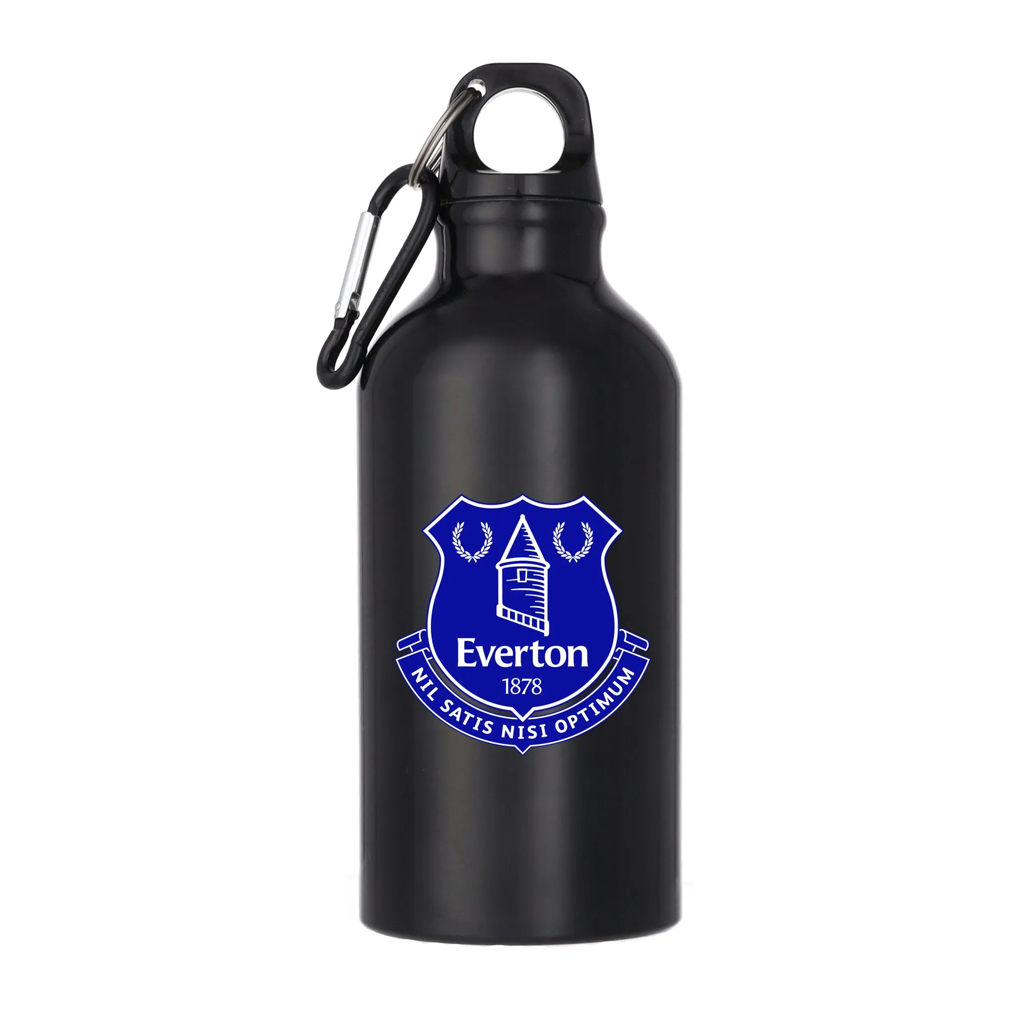 Everton Logo Aluminum 400ml Drink Bottle - Black