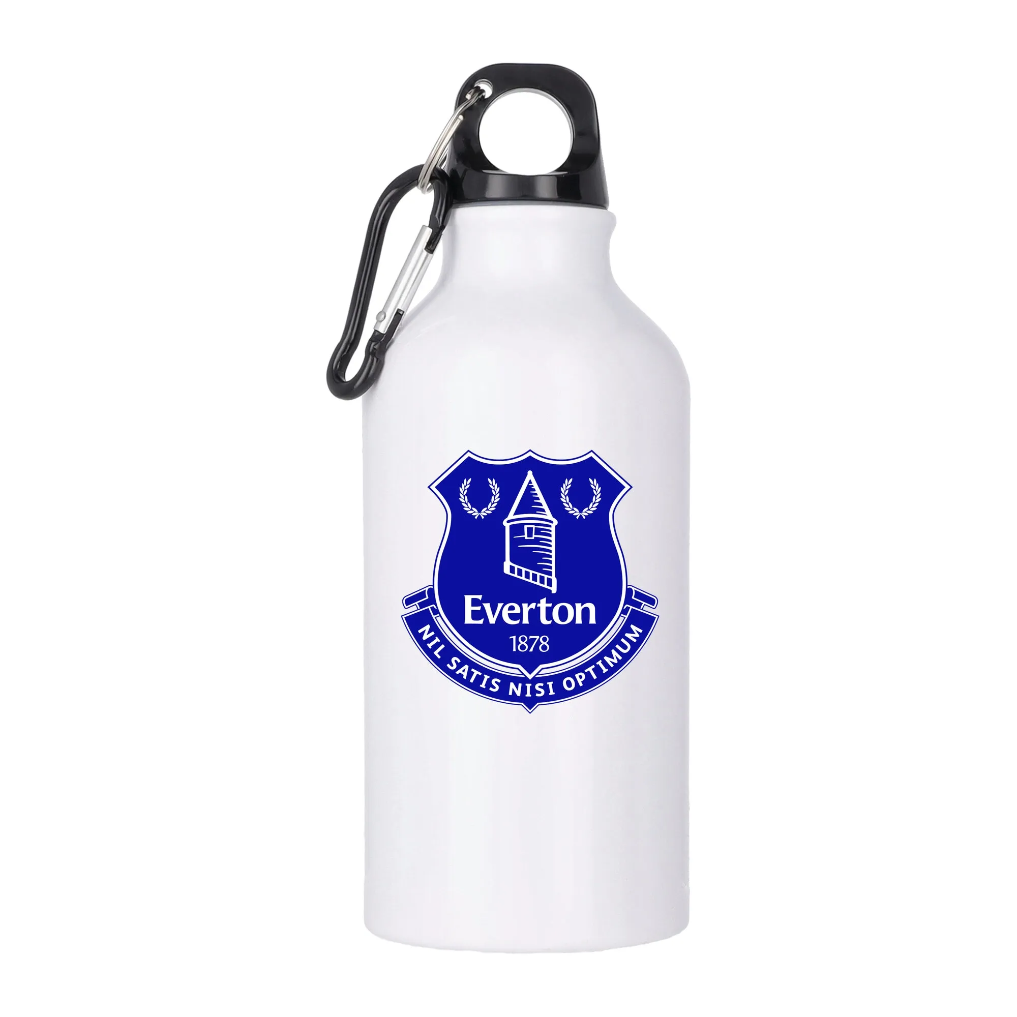 Everton Logo Aluminum 400ml Drink Bottle - White