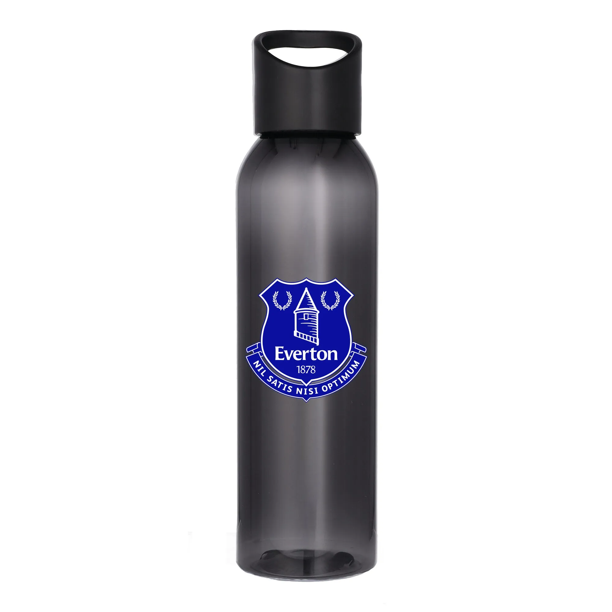 Everton Logo Plastic 650ml Drink Bottle - Black