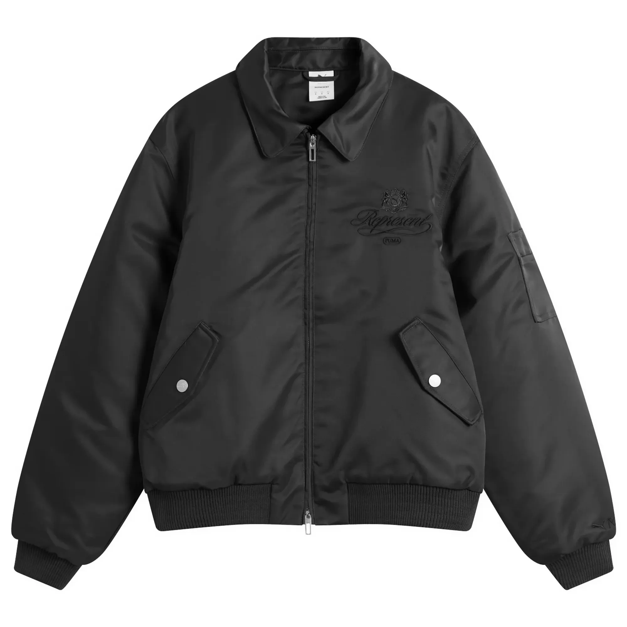 PUMA x Represent Bomber jacket Men, Flat Dark Grey